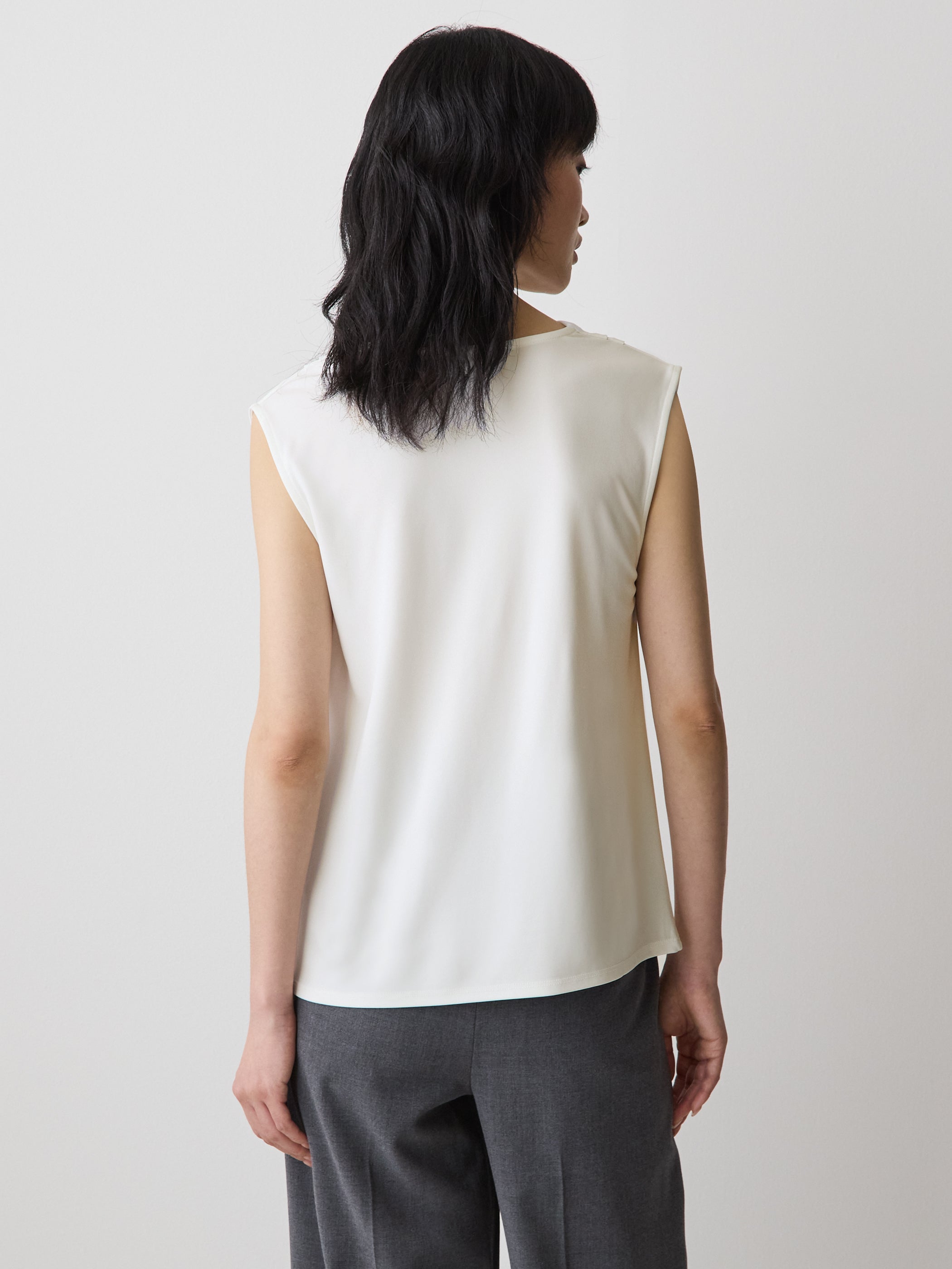 RW&CO Sleeveless Top with Cowl Neckline
