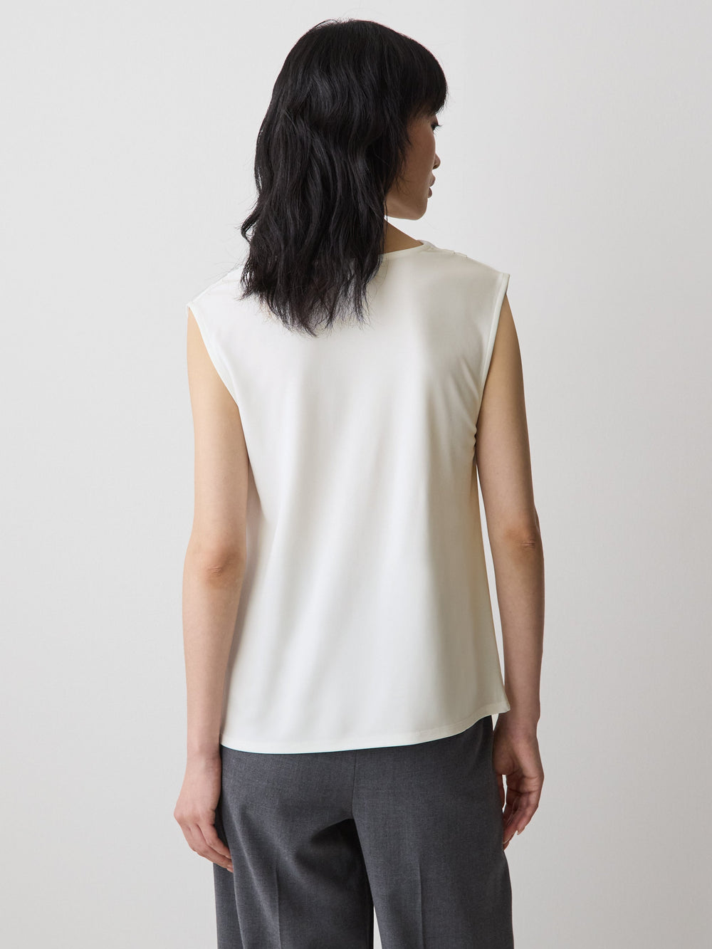 RW&CO Sleeveless Top with Cowl Neckline
