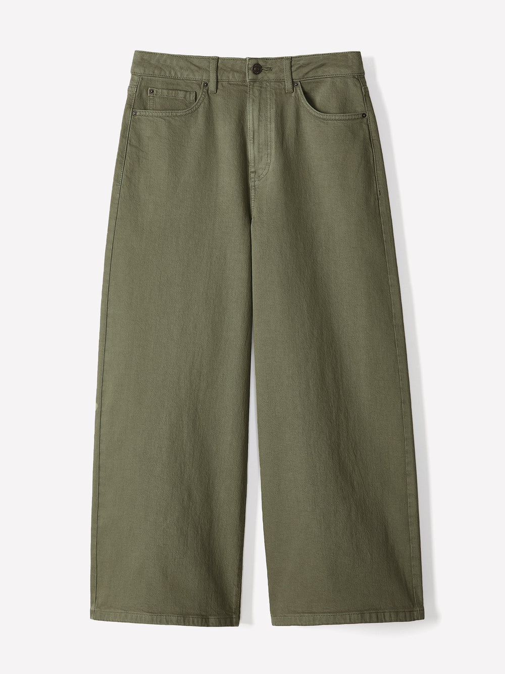 RW&CO High-Rise Wide-Leg Cropped Jeans