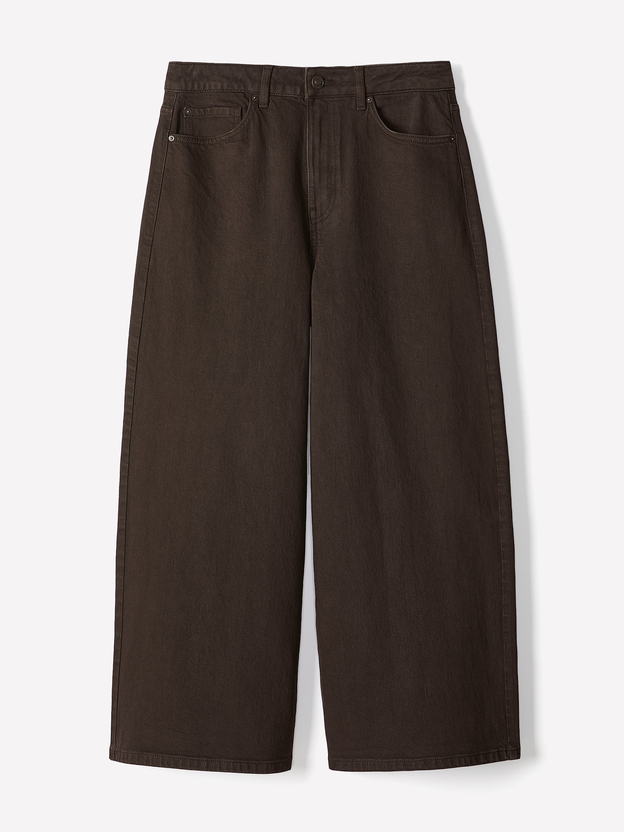 RW&CO High-Rise Wide-Leg Cropped Jeans