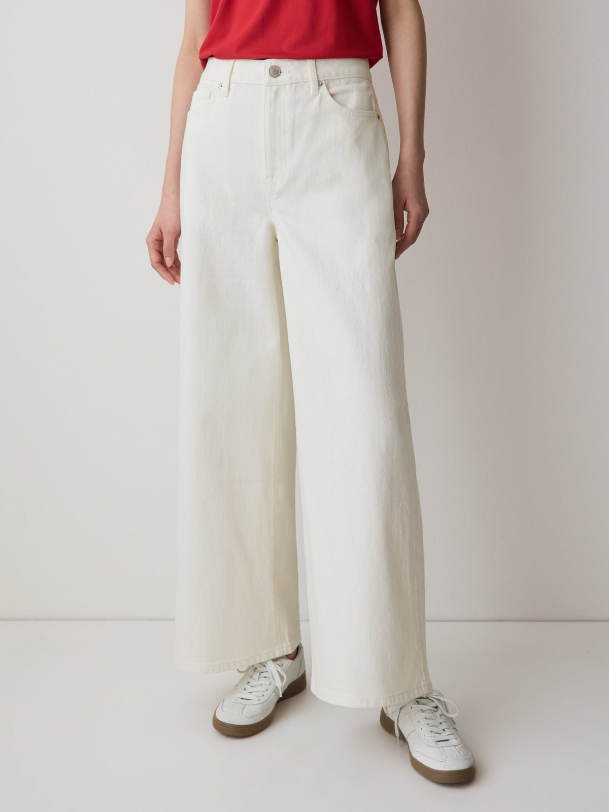 RW&CO High-Rise Wide-Leg Cropped Jeans