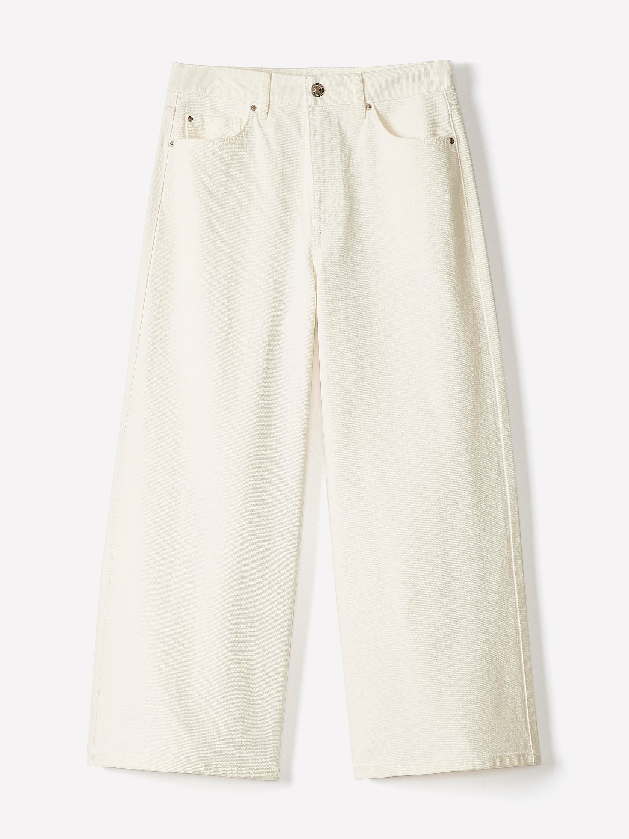 RW&CO High-Rise Wide-Leg Cropped Jeans