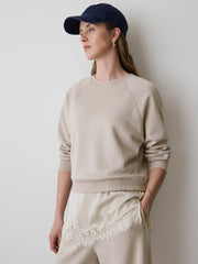 RW&CO Long-Raglan-Sleeve Crew-Neck Top