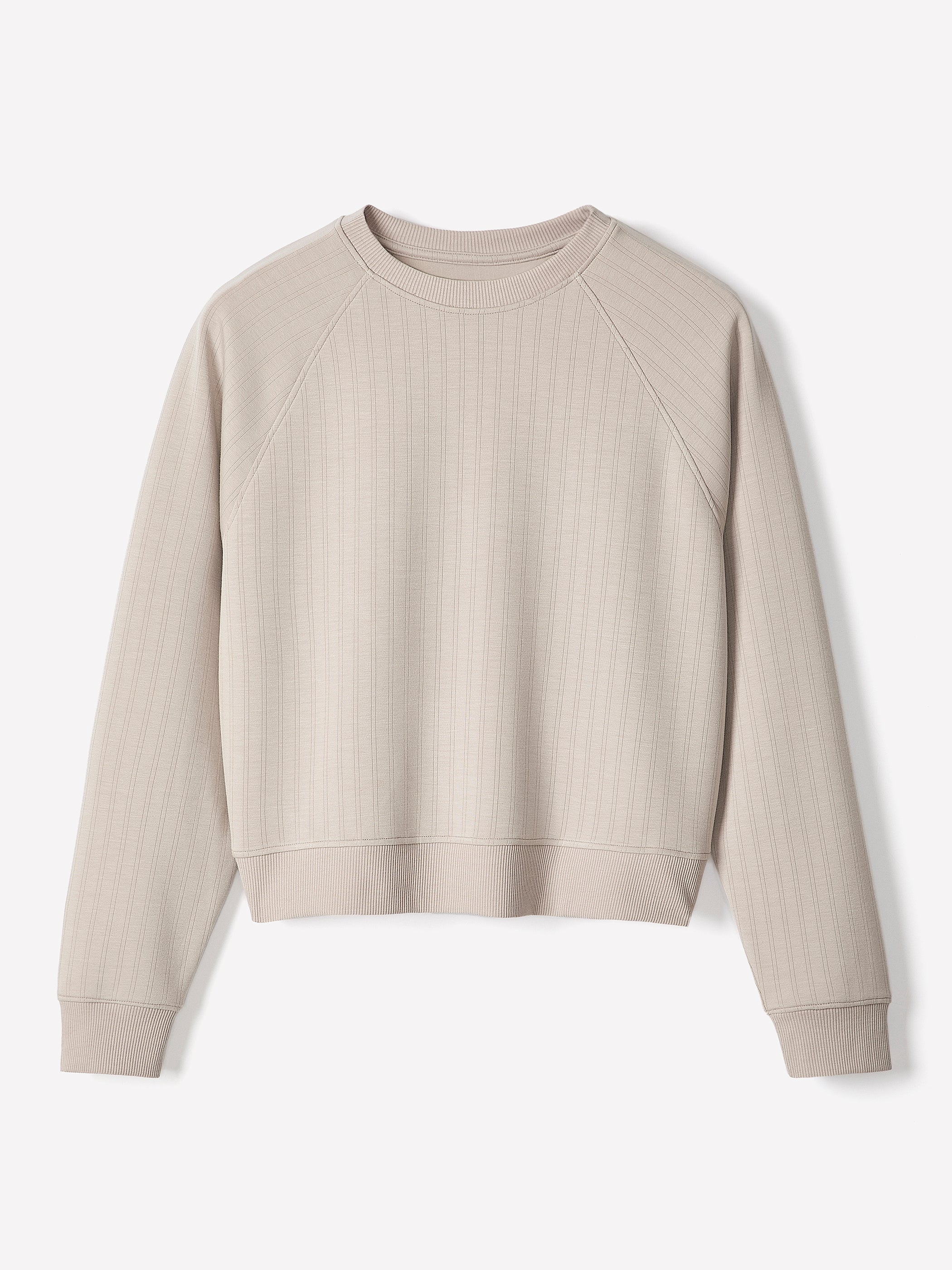 RW&CO Long-Raglan-Sleeve Crew-Neck Top