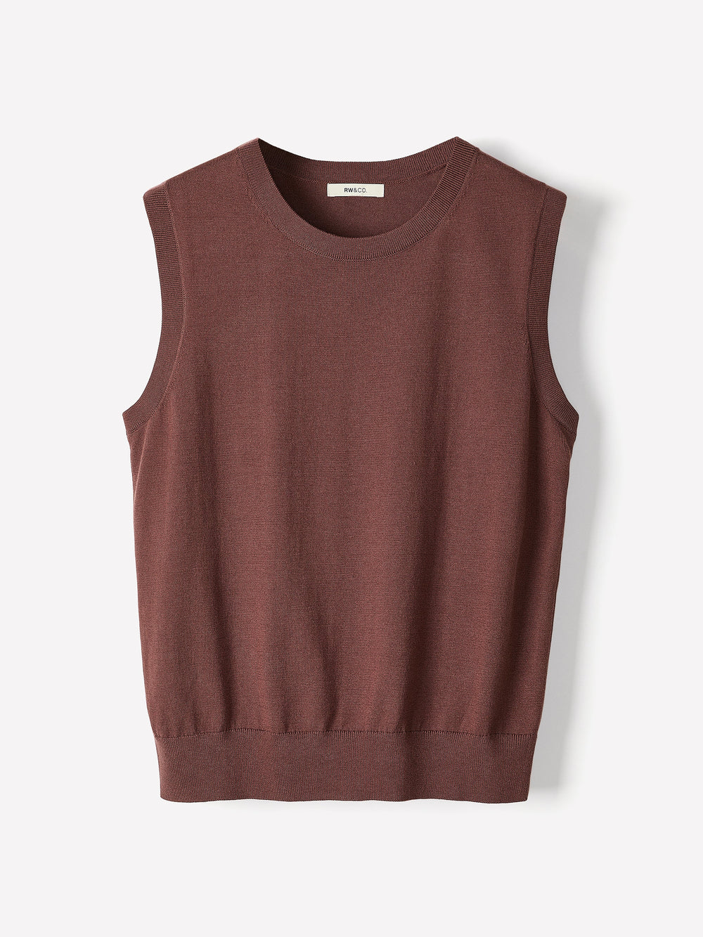 RW&CO Sleeveless Scoop-Neck Sweater