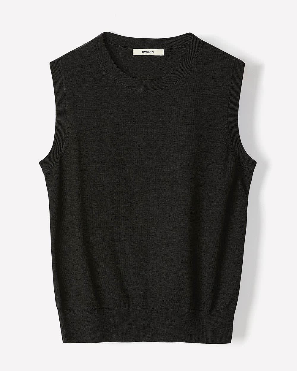 RW&CO Sleeveless Scoop-Neck Sweater