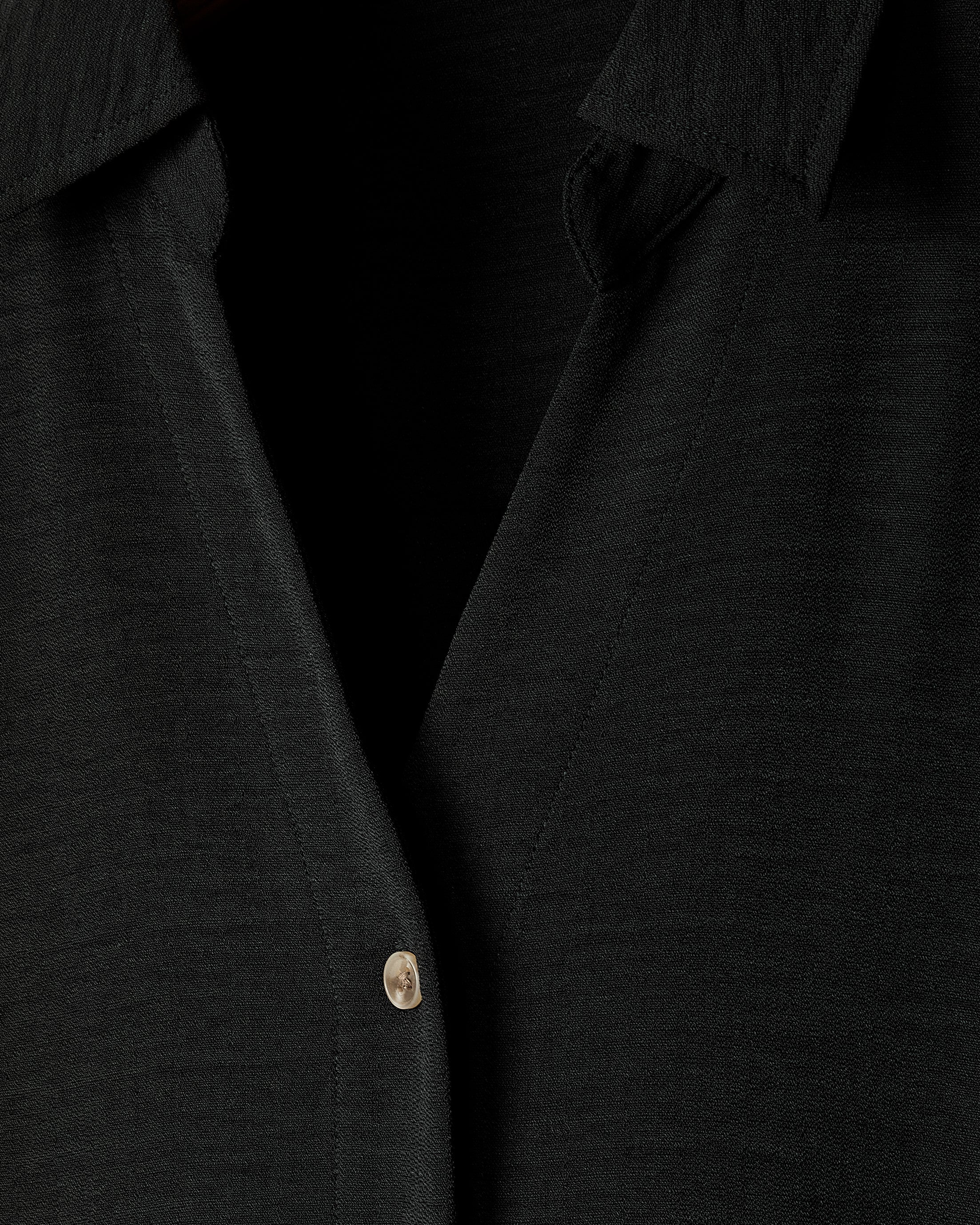 RW&CO Short-Sleeve Buttoned-Down Midi Dress with Shirt Collar