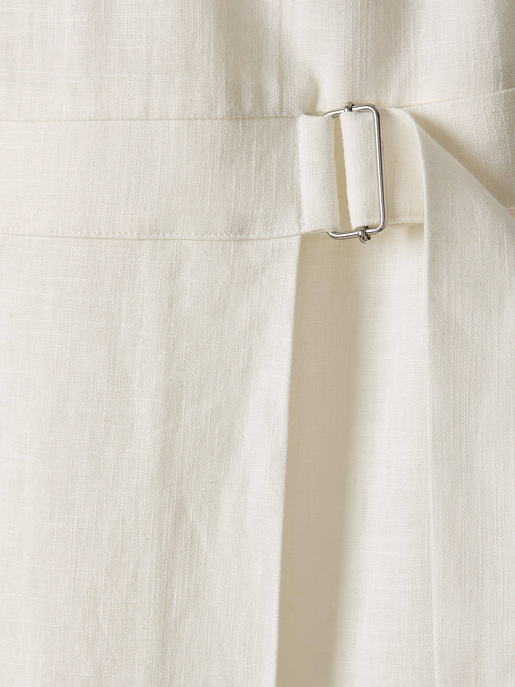 RW&CO Sleeveless Boat-Neck Linen-Blend Midi Dress