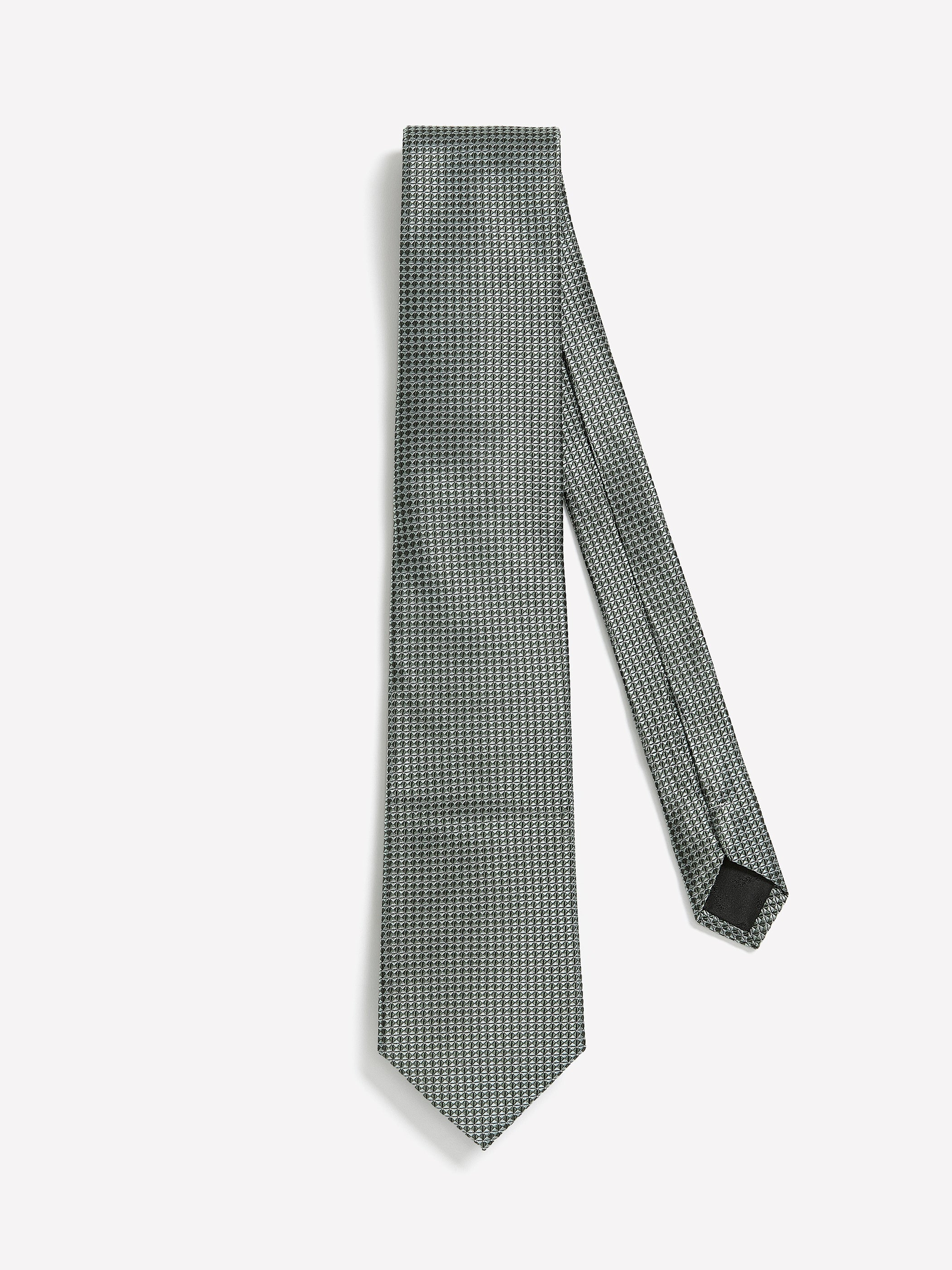 RW&CO Mint Regular Tie with Geometric Pattern