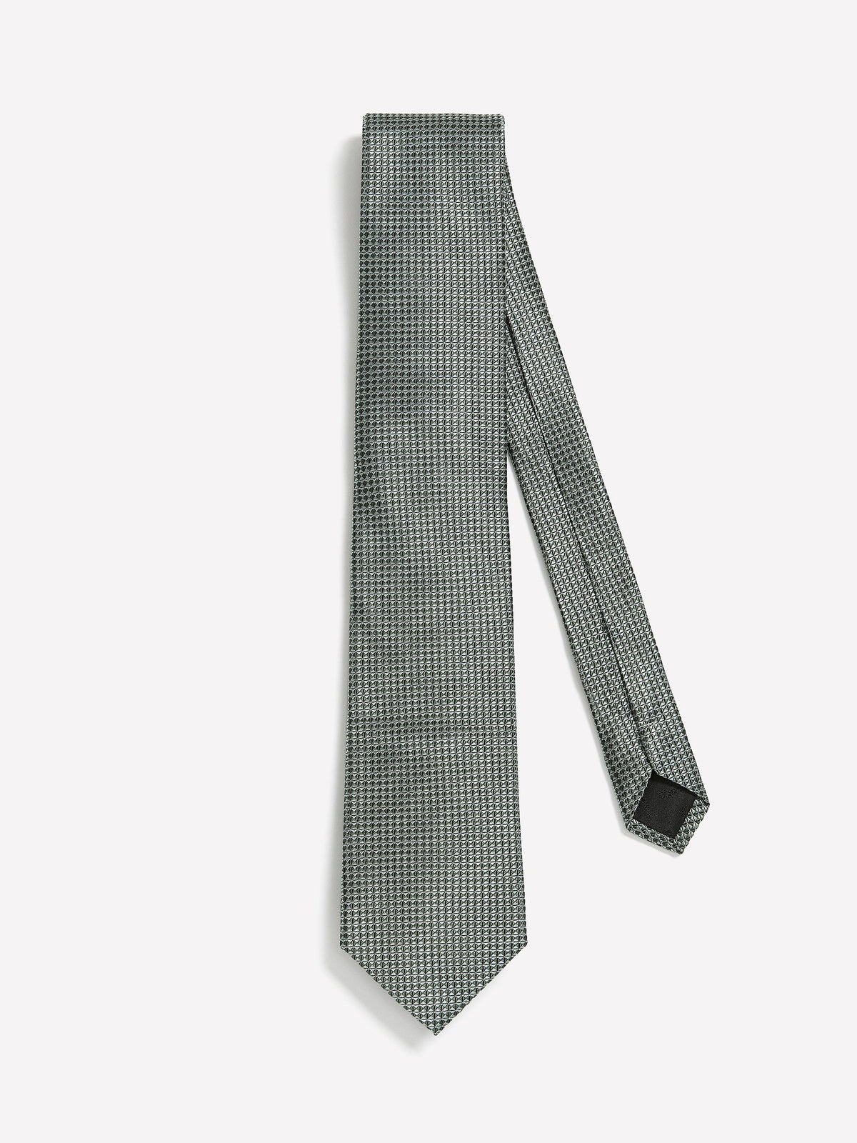 RW&CO Mint Regular Tie with Geometric Pattern