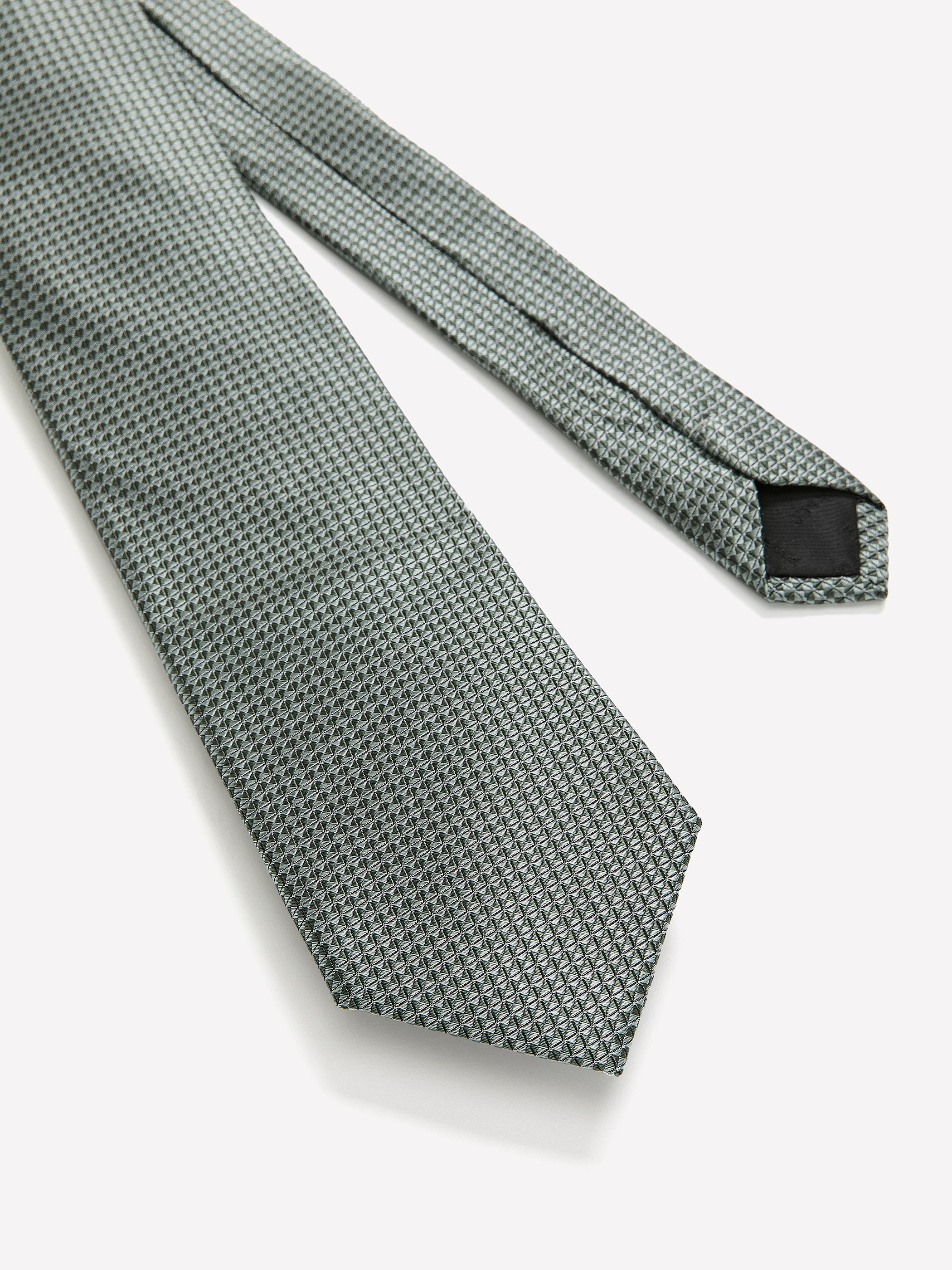 RW&CO Mint Regular Tie with Geometric Pattern