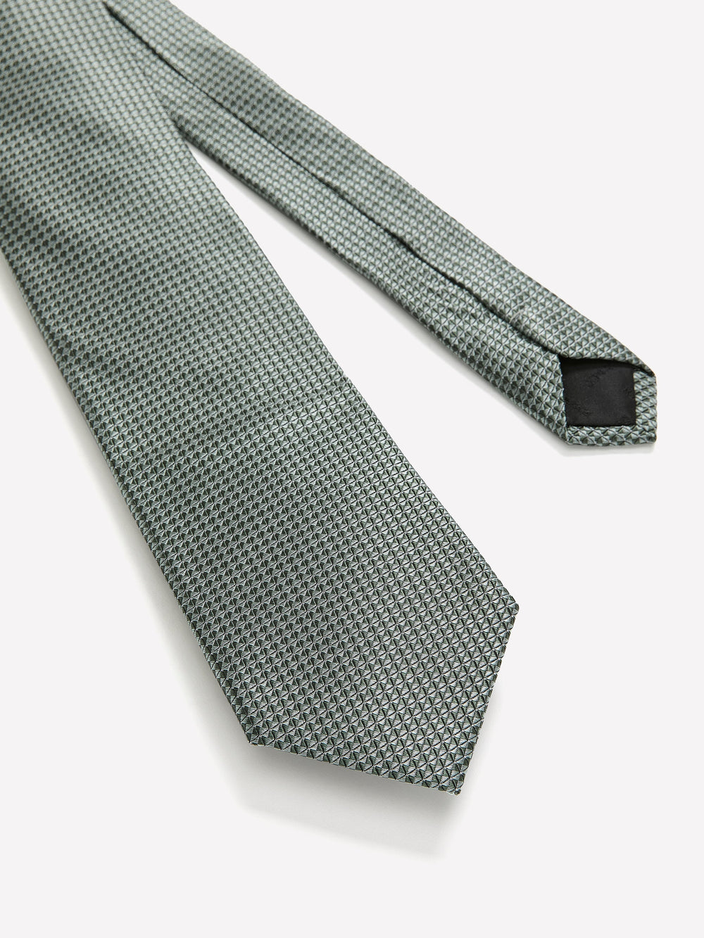 RW&CO Mint Regular Tie with Geometric Pattern