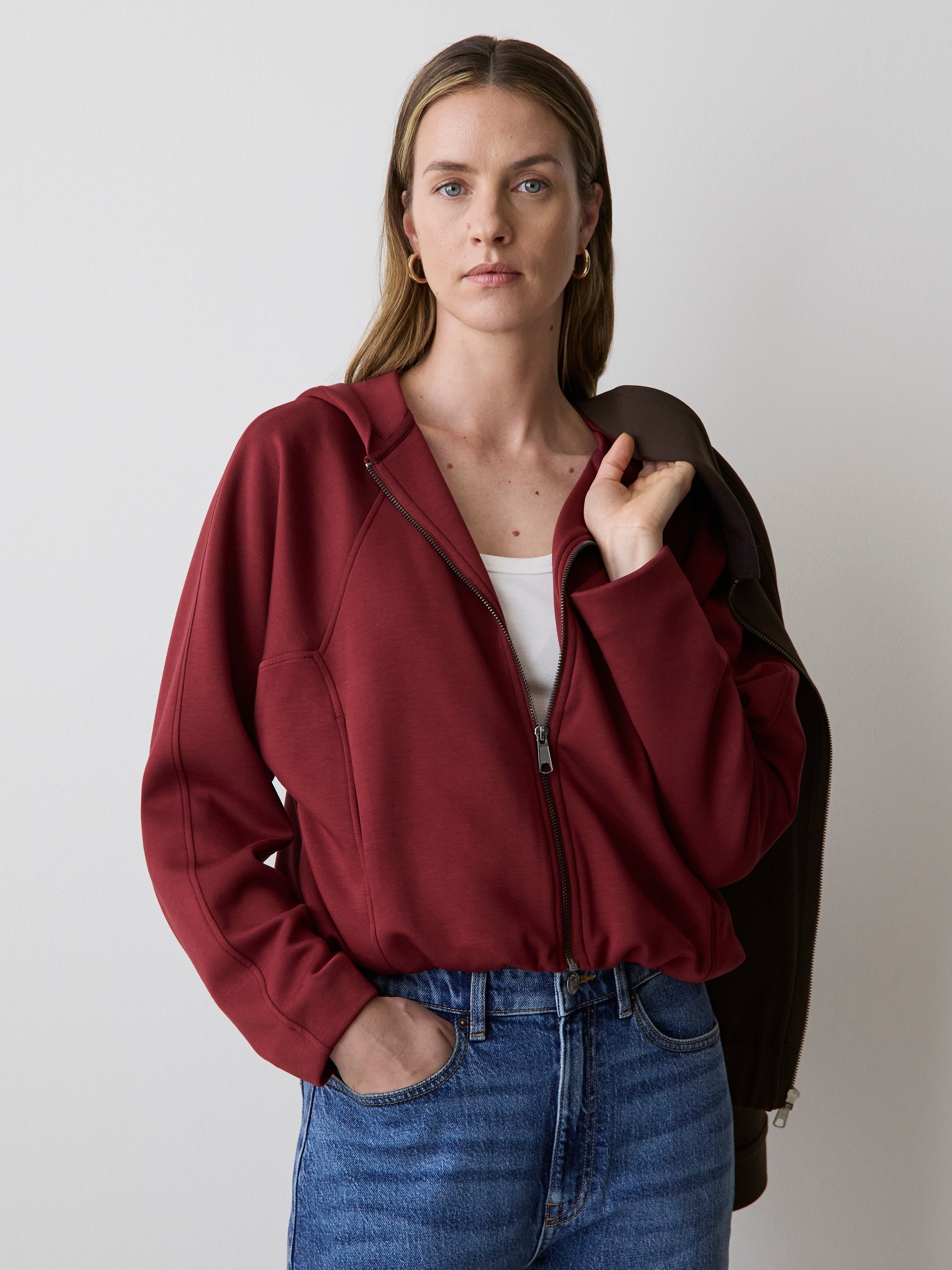 RW&CO Hooded Ballon Cardigan