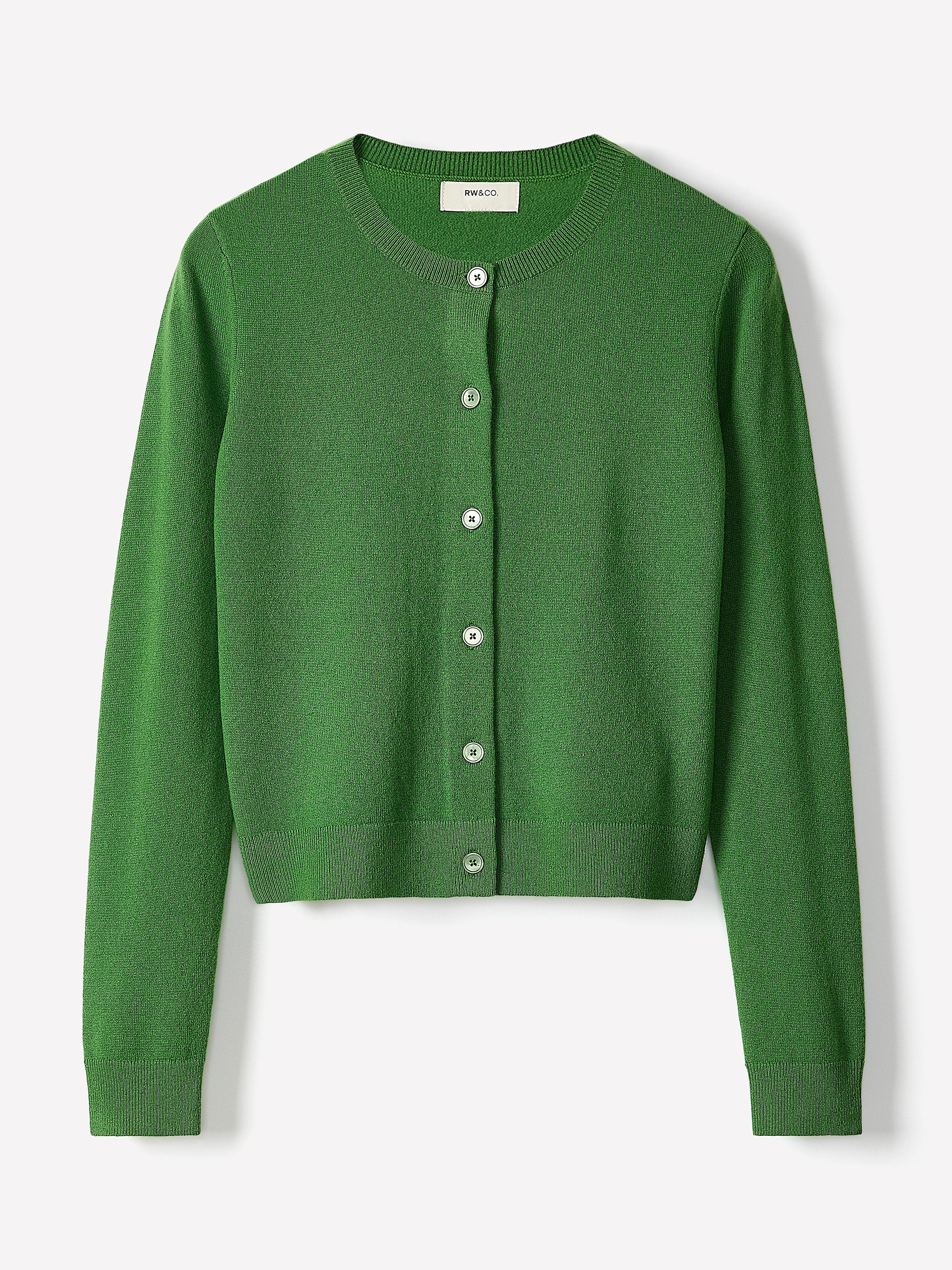 RW&CO Merino Wool Button-Down Cardigan