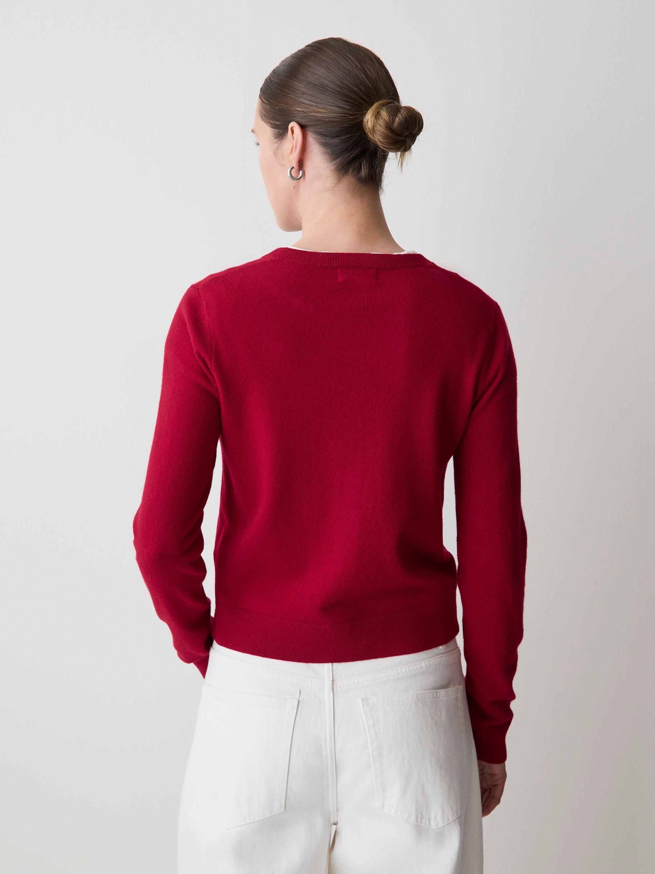 RW&CO Merino Wool Button-Down Cardigan