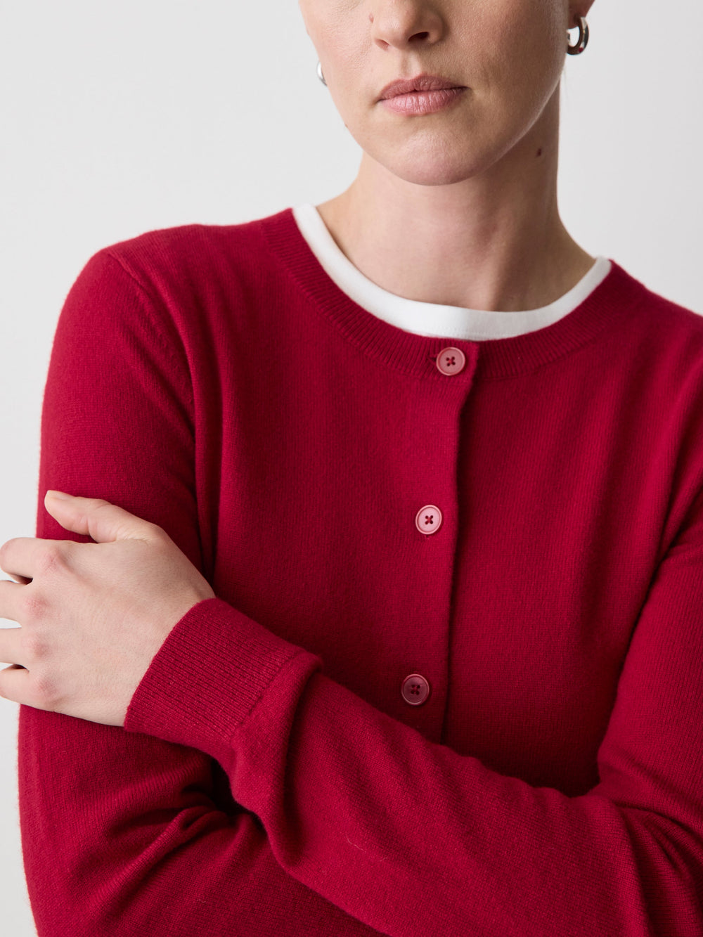 RW&CO Merino Wool Button-Down Cardigan