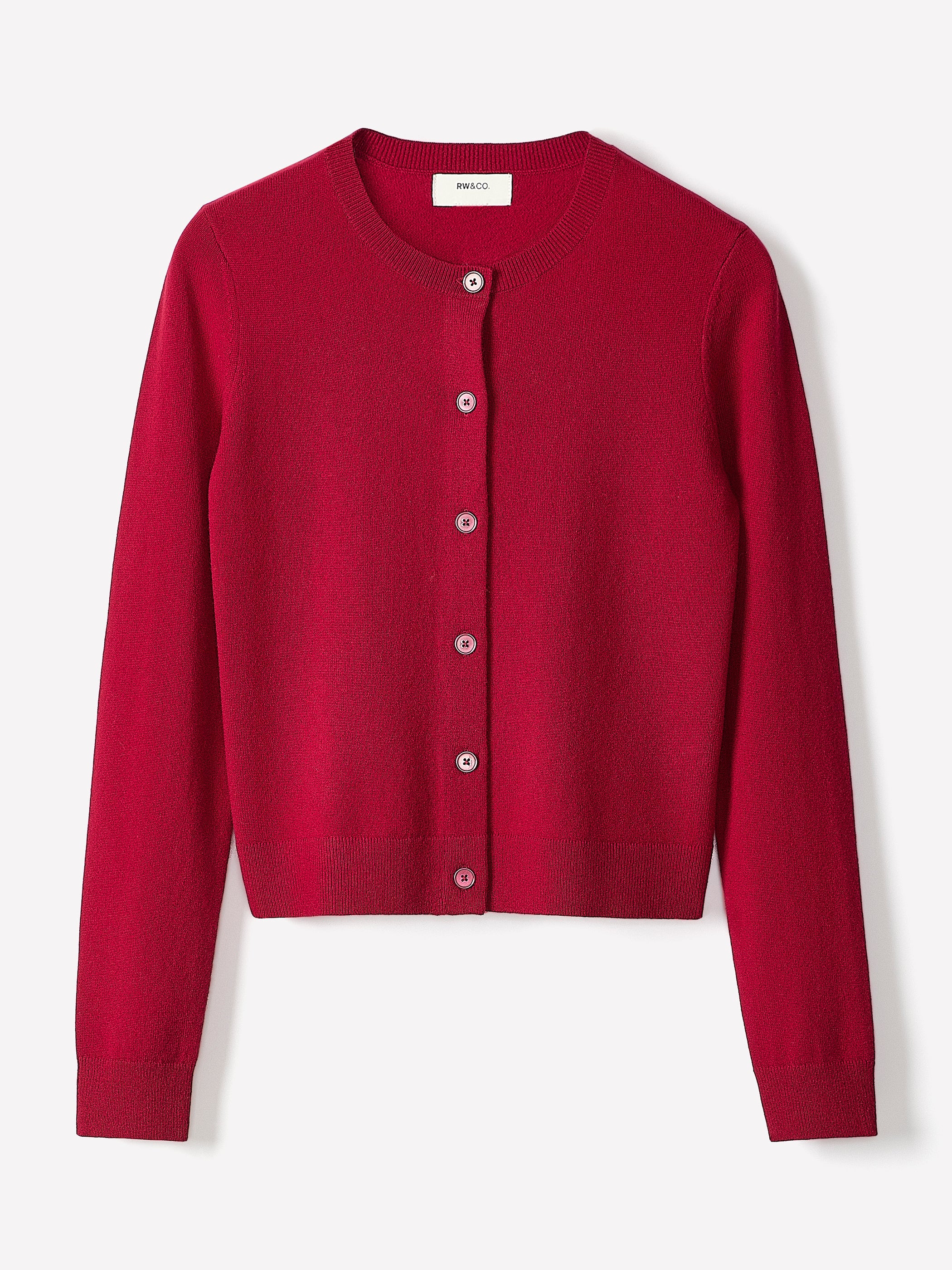 RW&CO Merino Wool Button-Down Cardigan