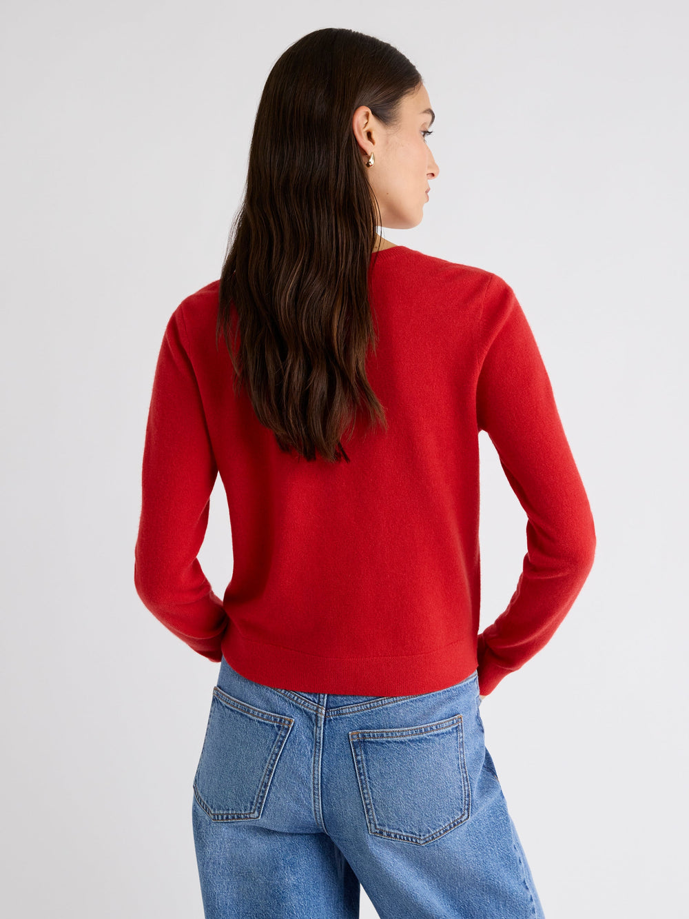 RW&CO Merino Wool Button-Down Cardigan