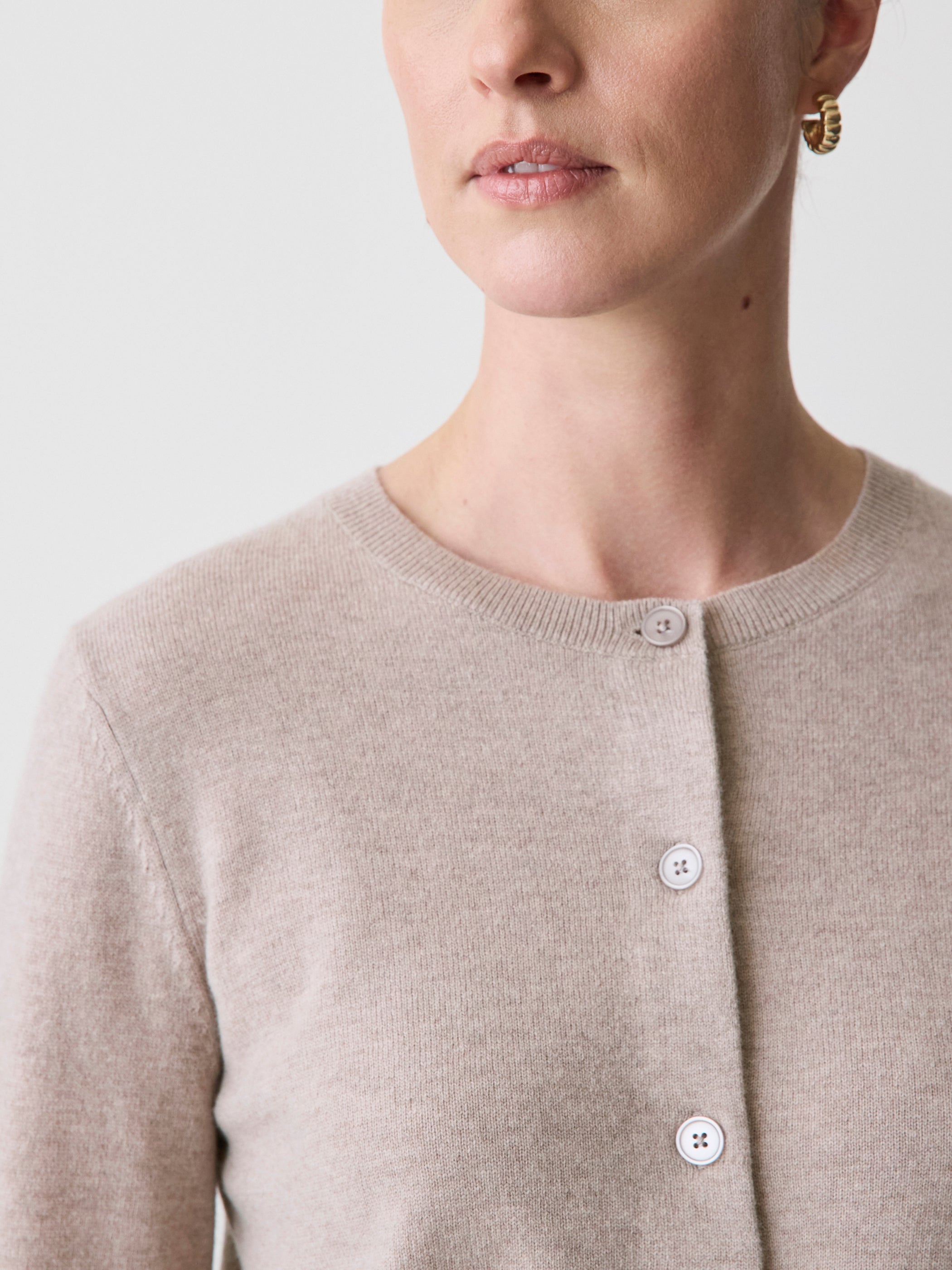 RW&CO Merino Wool Button-Down Cardigan