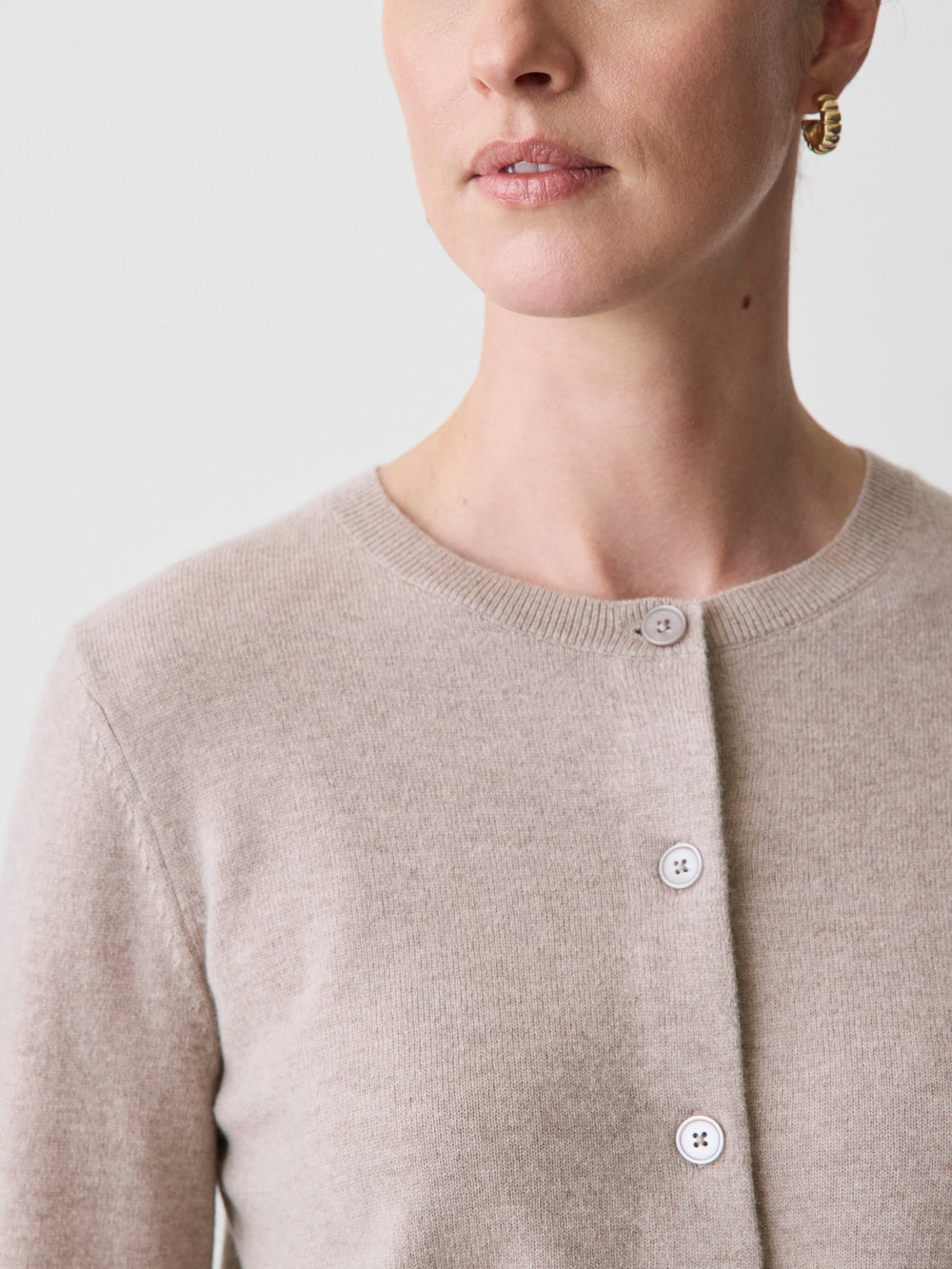 RW&CO Merino Wool Button-Down Cardigan