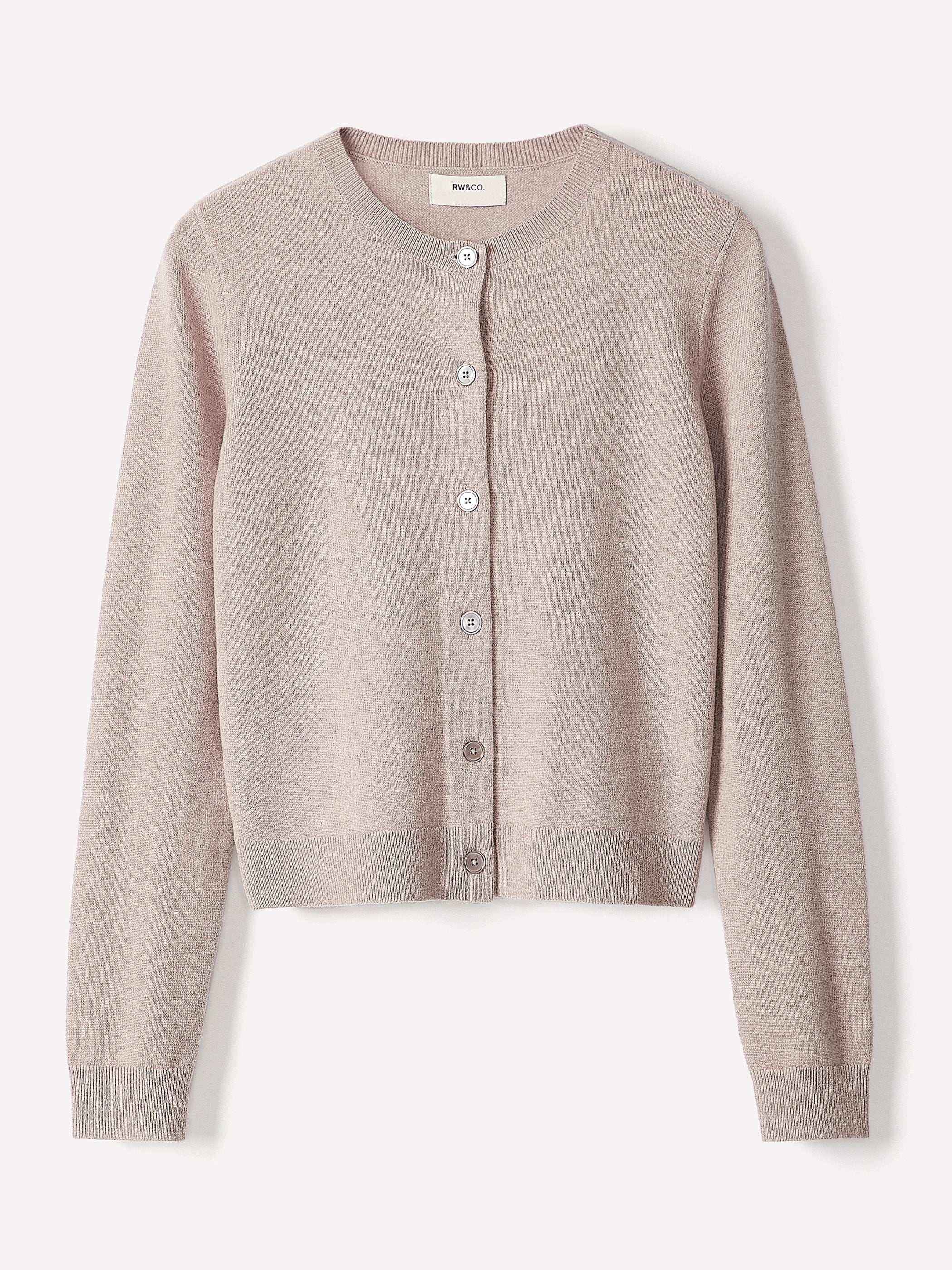 RW&CO Merino Wool Button-Down Cardigan