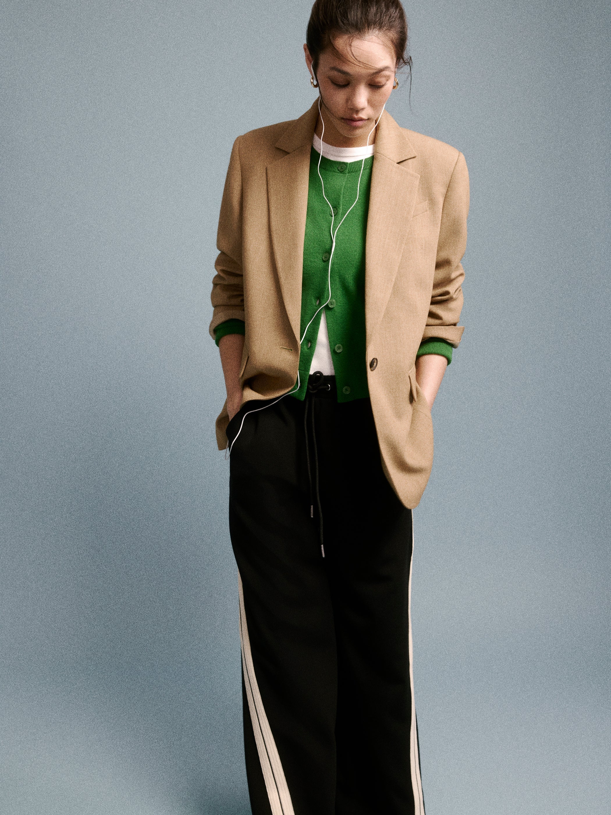 RW&CO Merino Wool Button-Down Cardigan
