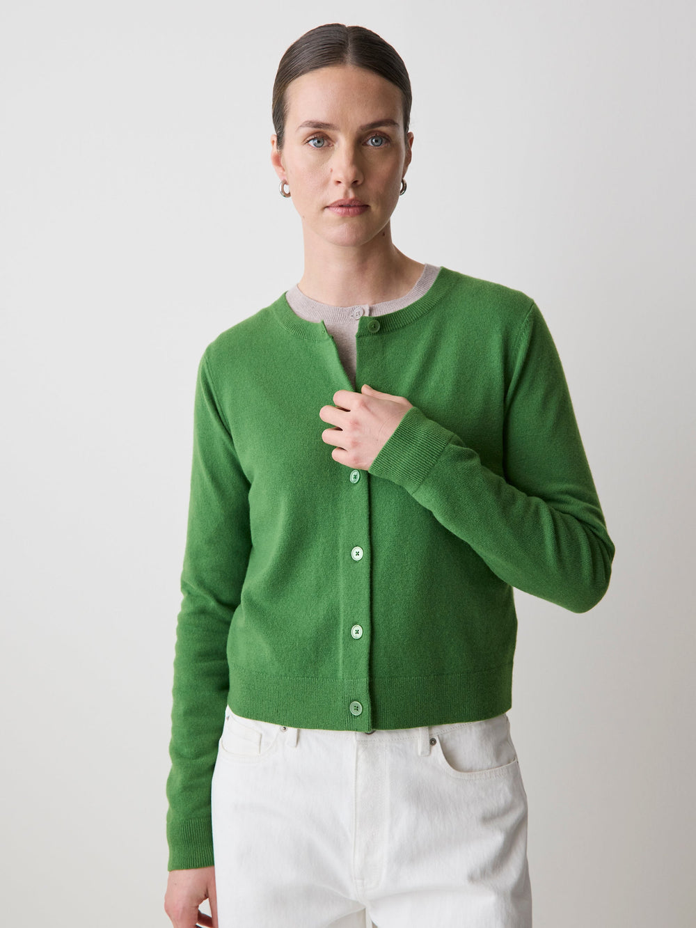 RW&CO Merino Wool Button-Down Cardigan