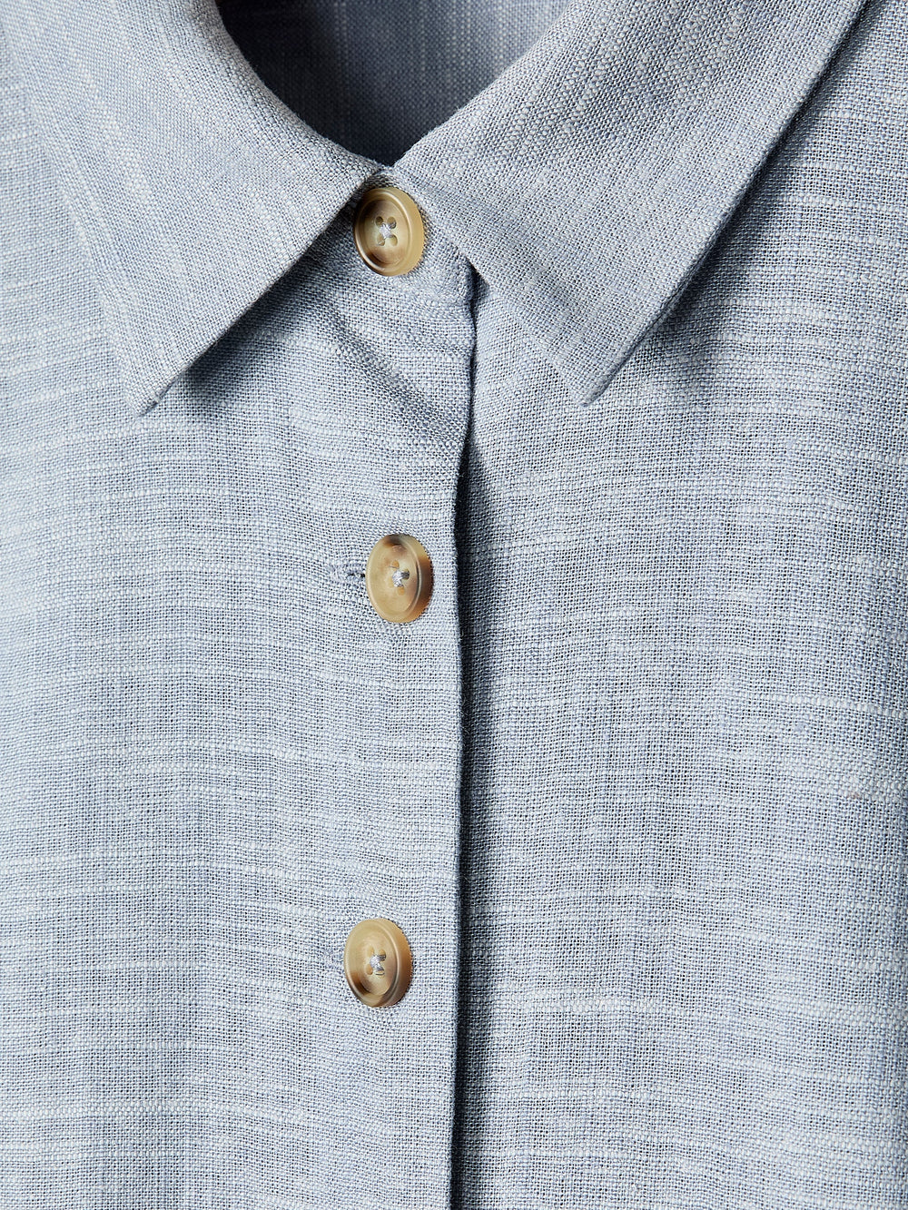 RW&CO Short-Sleeve Linen-Blend Midi Dress with Shirt Collar
