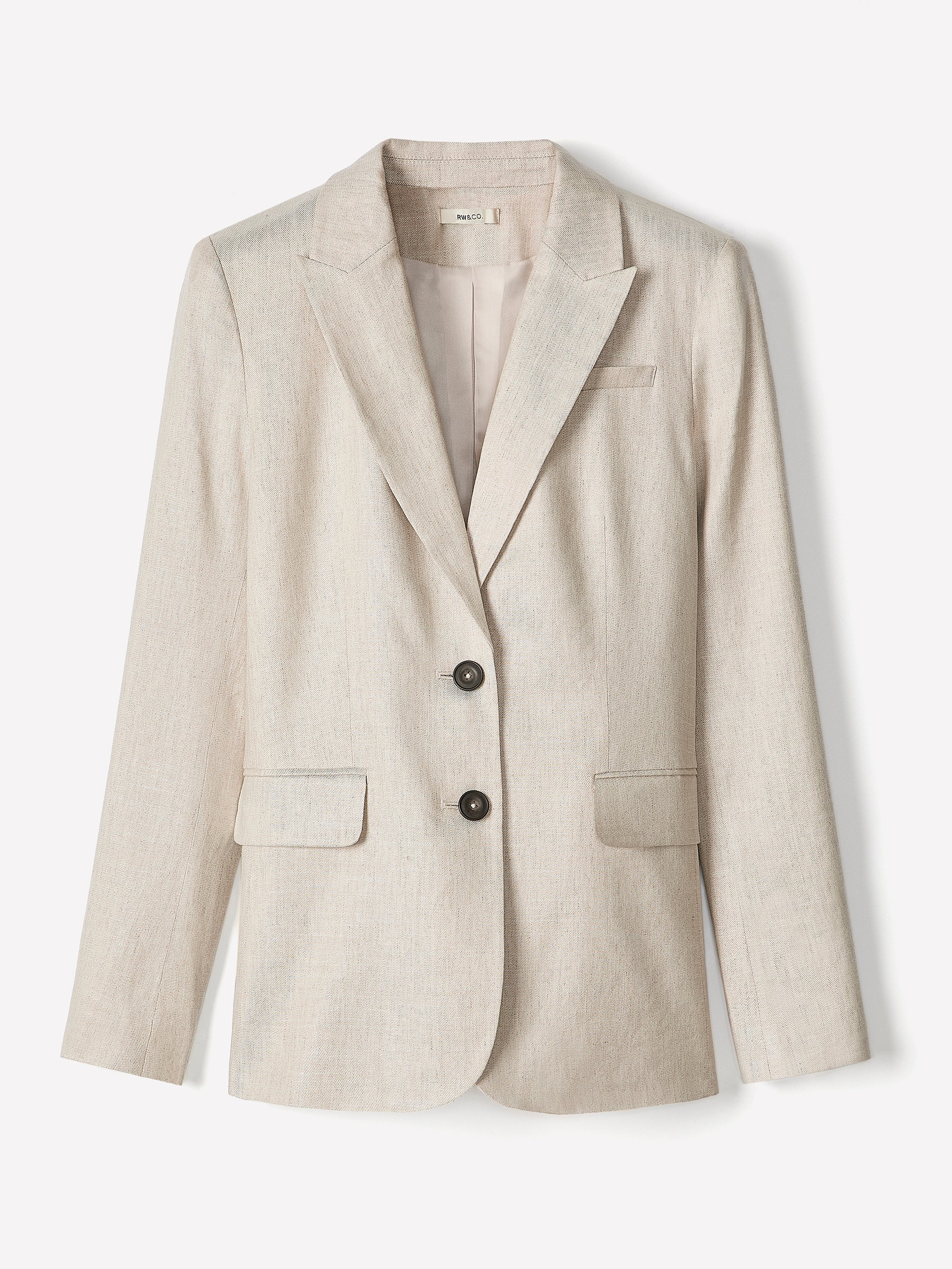 RW&CO Linen-Blend Blazer