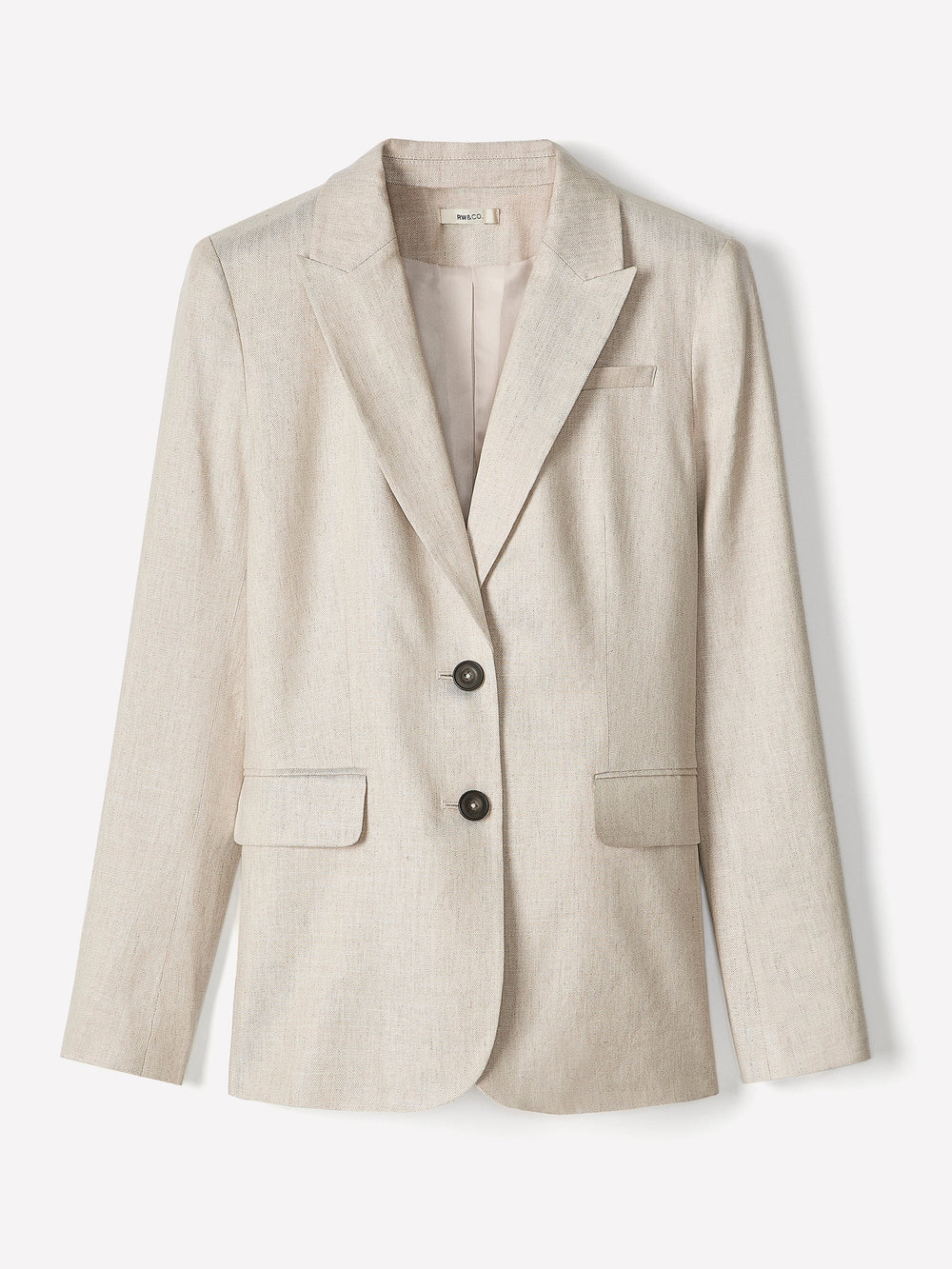 RW&CO Linen-Blend Blazer