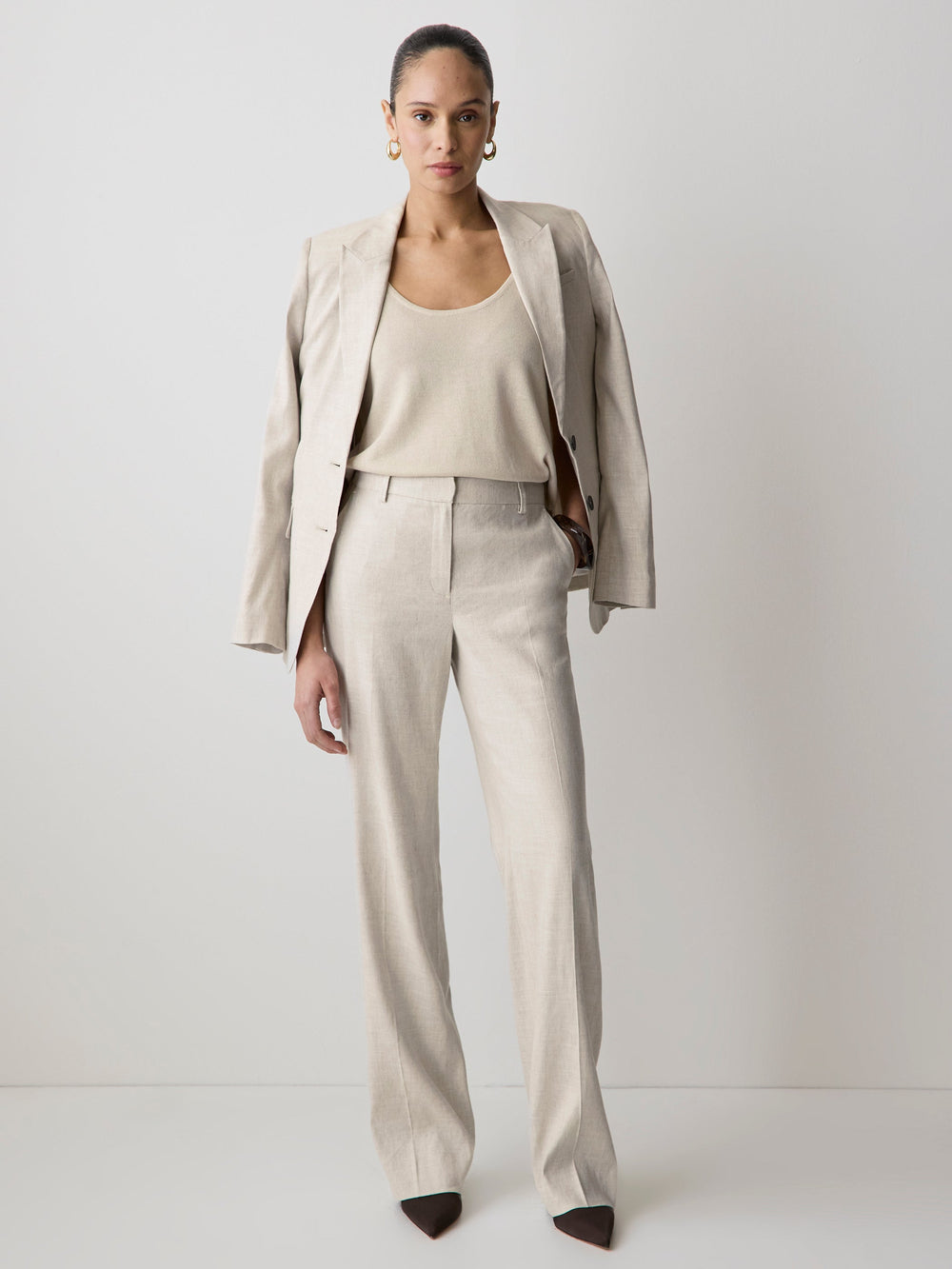 RW&CO Mid-Rise Wide-Leg Pant