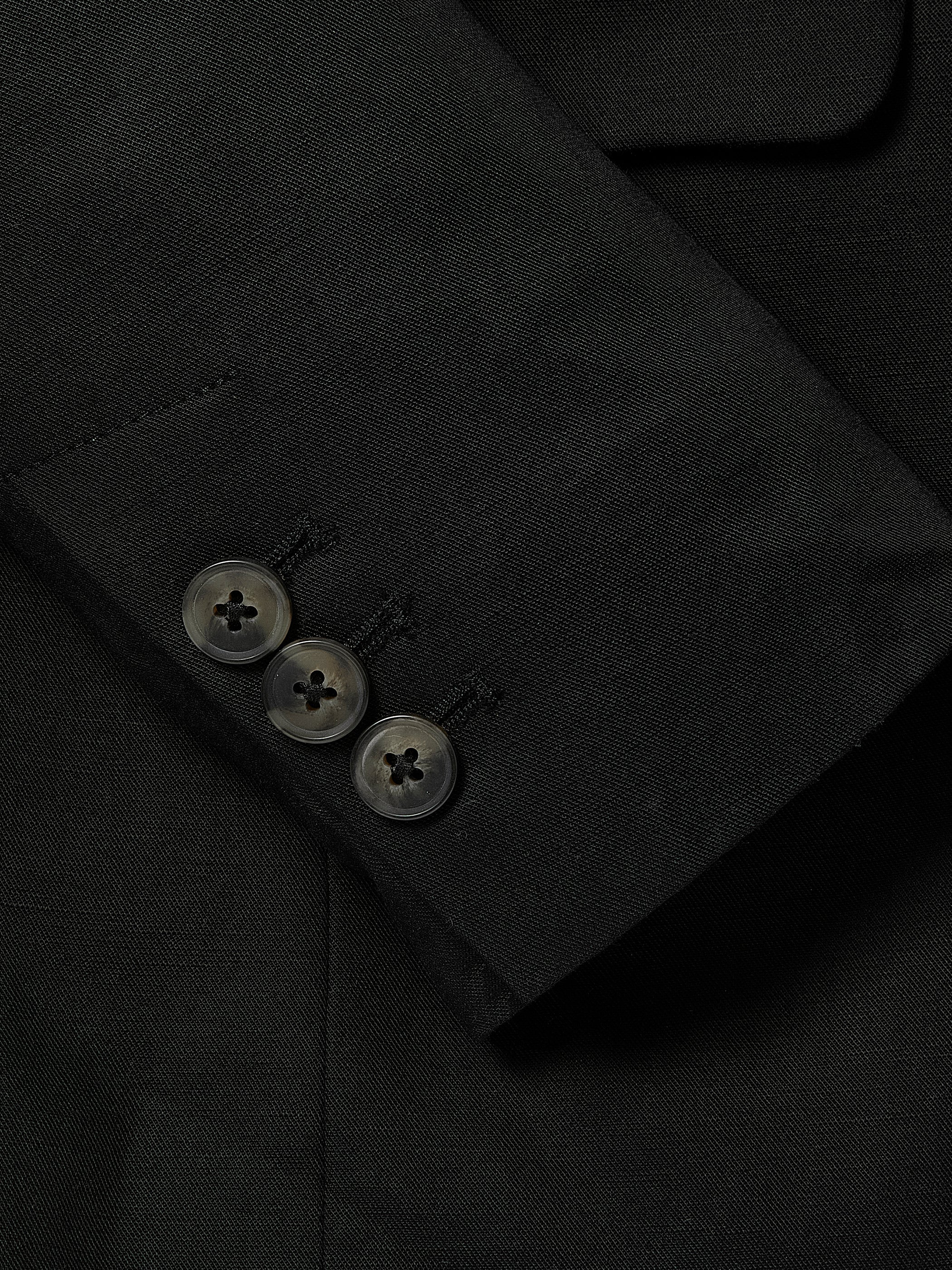 RW&CO Linen-Blend Relaxed-Fit One-Button Blazer