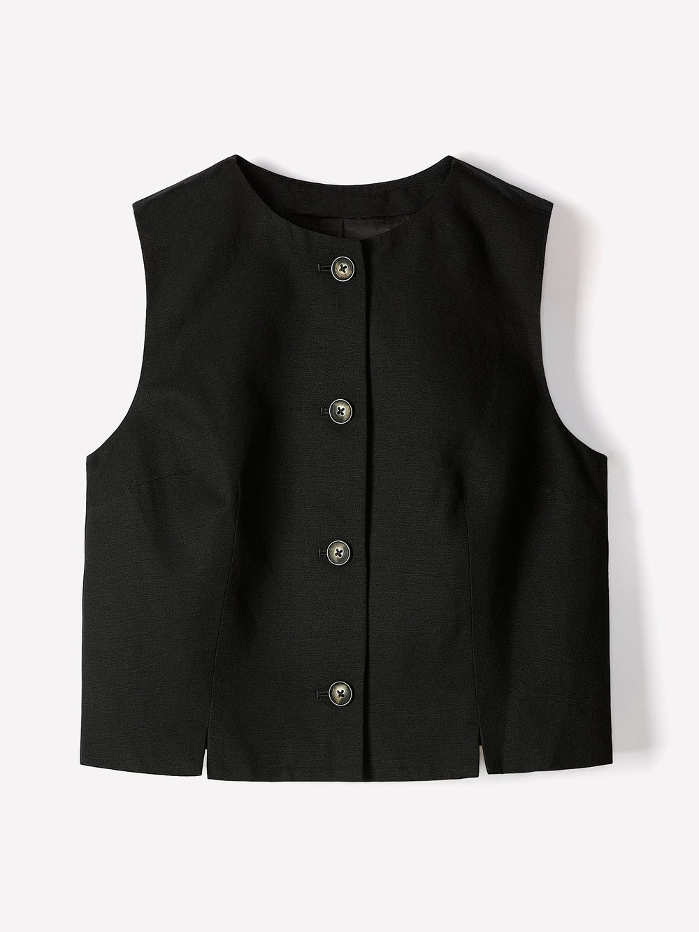 RW&CO Linen-Blend Sleeveless Vest