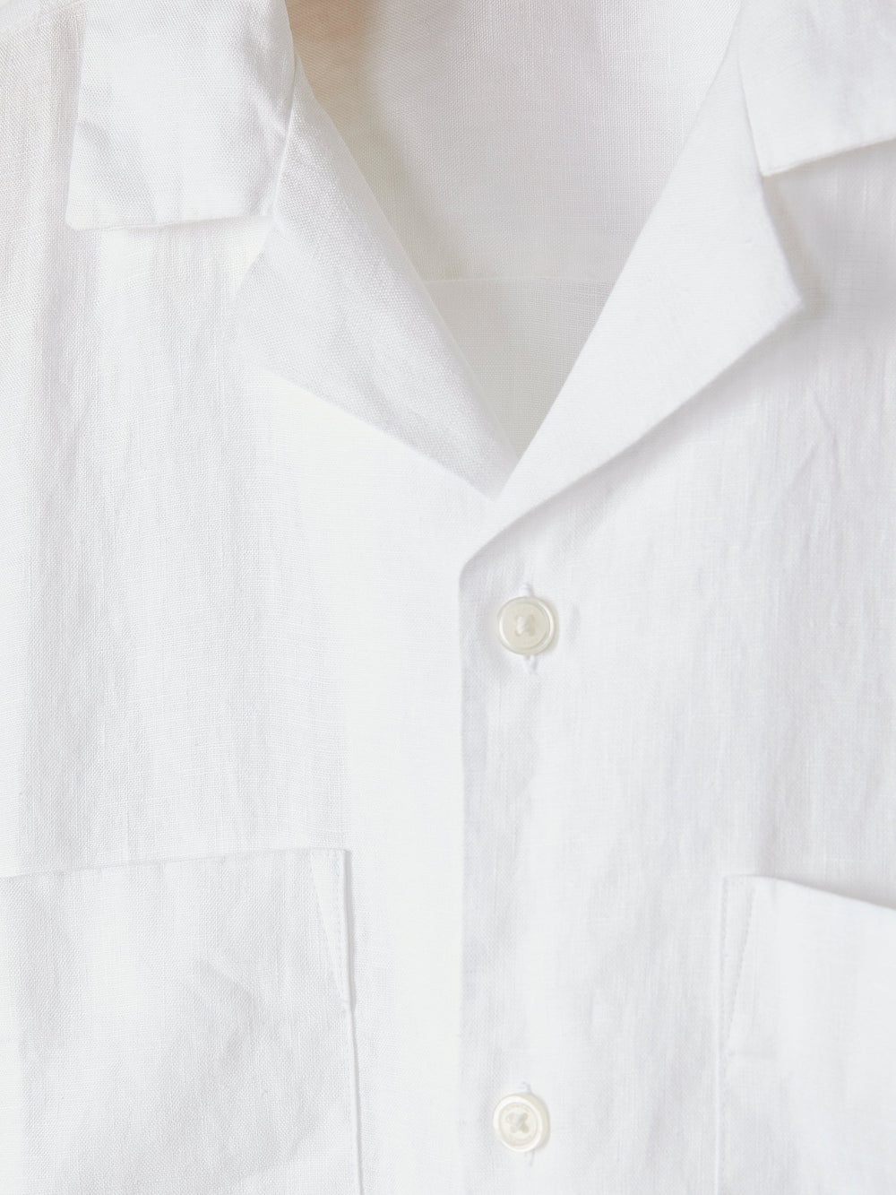 RW&CO Short-Sleeve Linen Shirt with Camp Collar