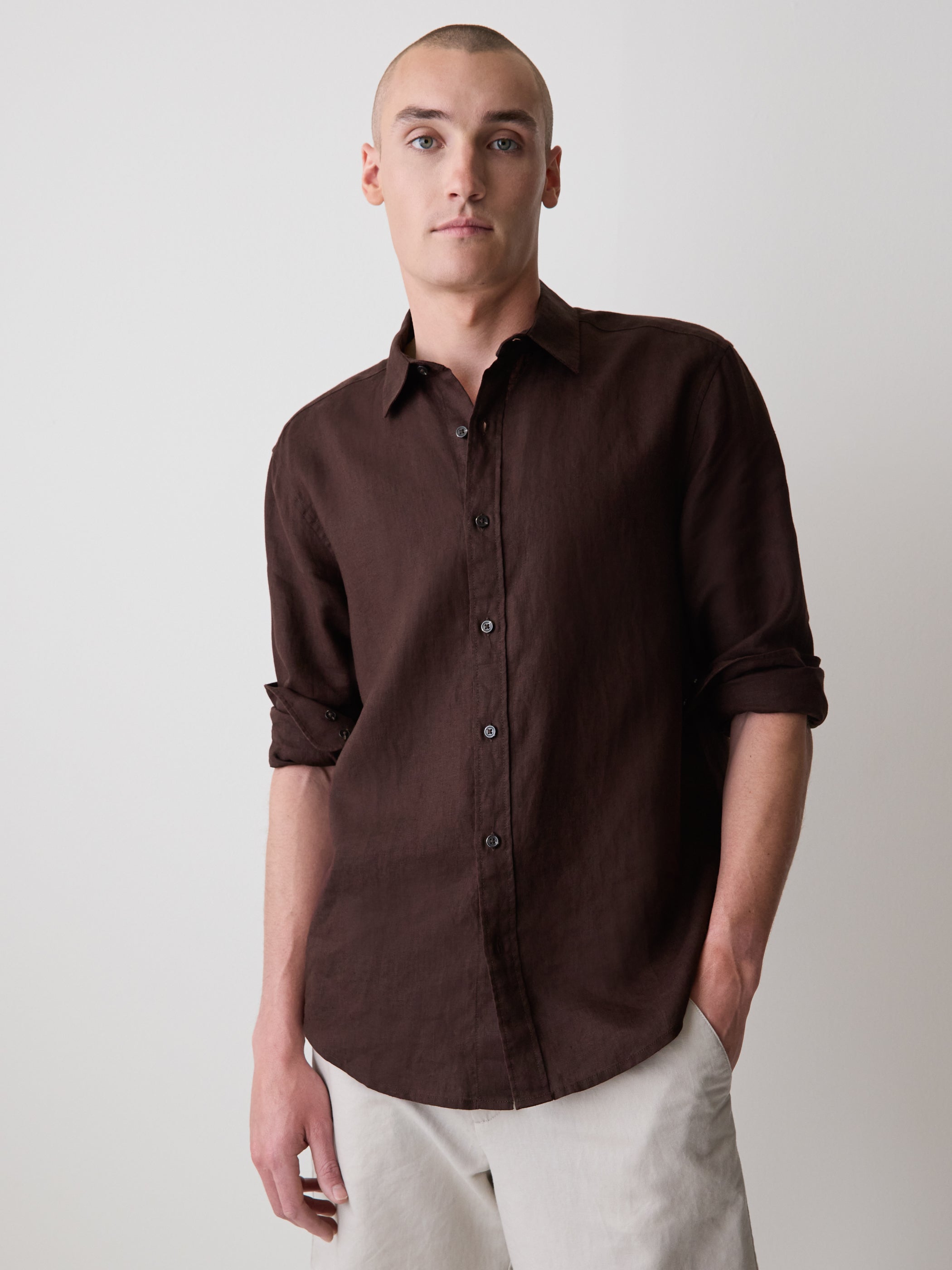 RW&CO Long-Sleeve Linen Shirt