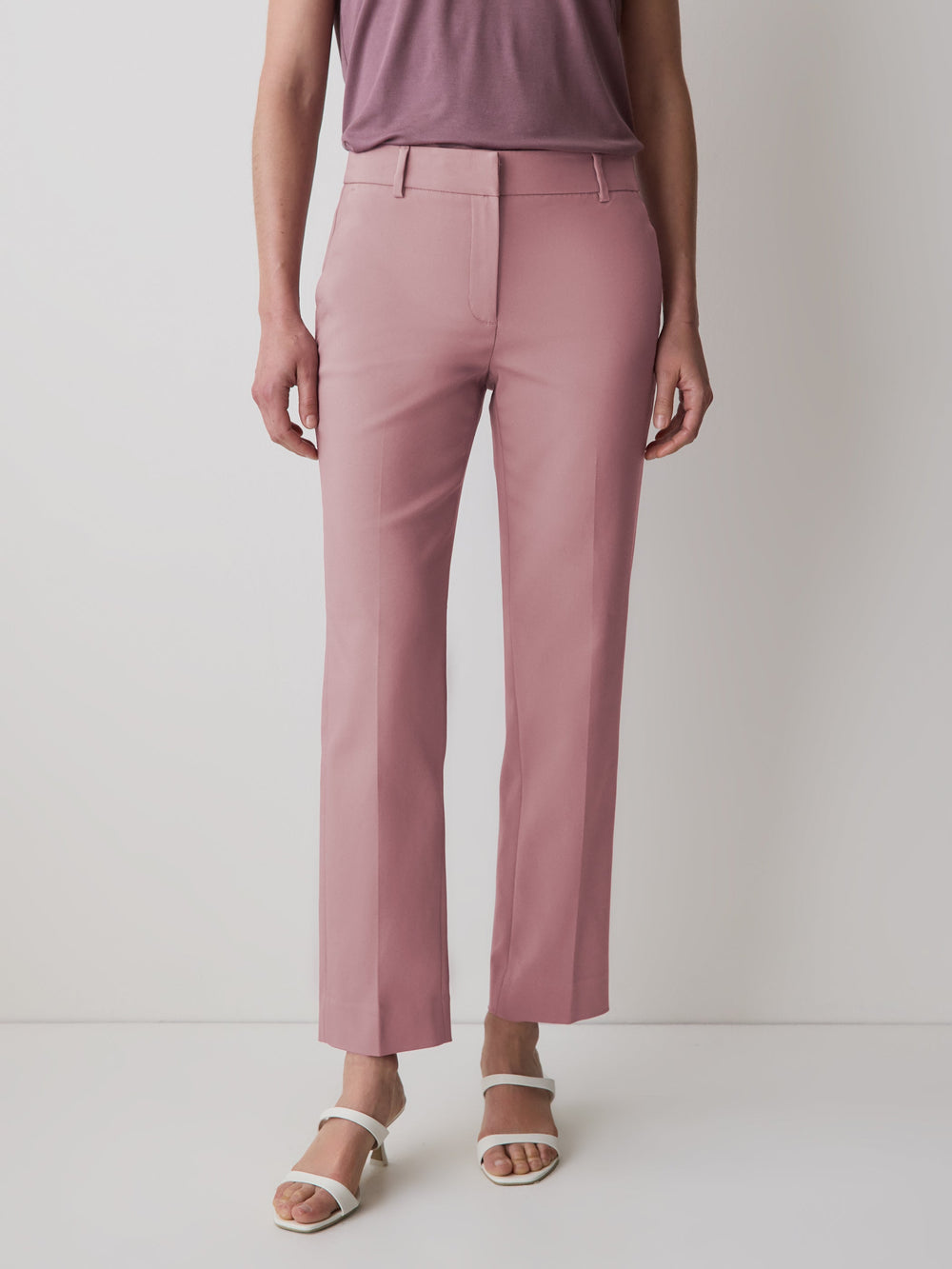 RW&CO Limitless Straight-Leg Mid-Rise Ankle Pant