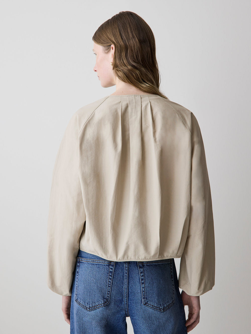 RW&CO Short Twill Jacket with Cinched Waist