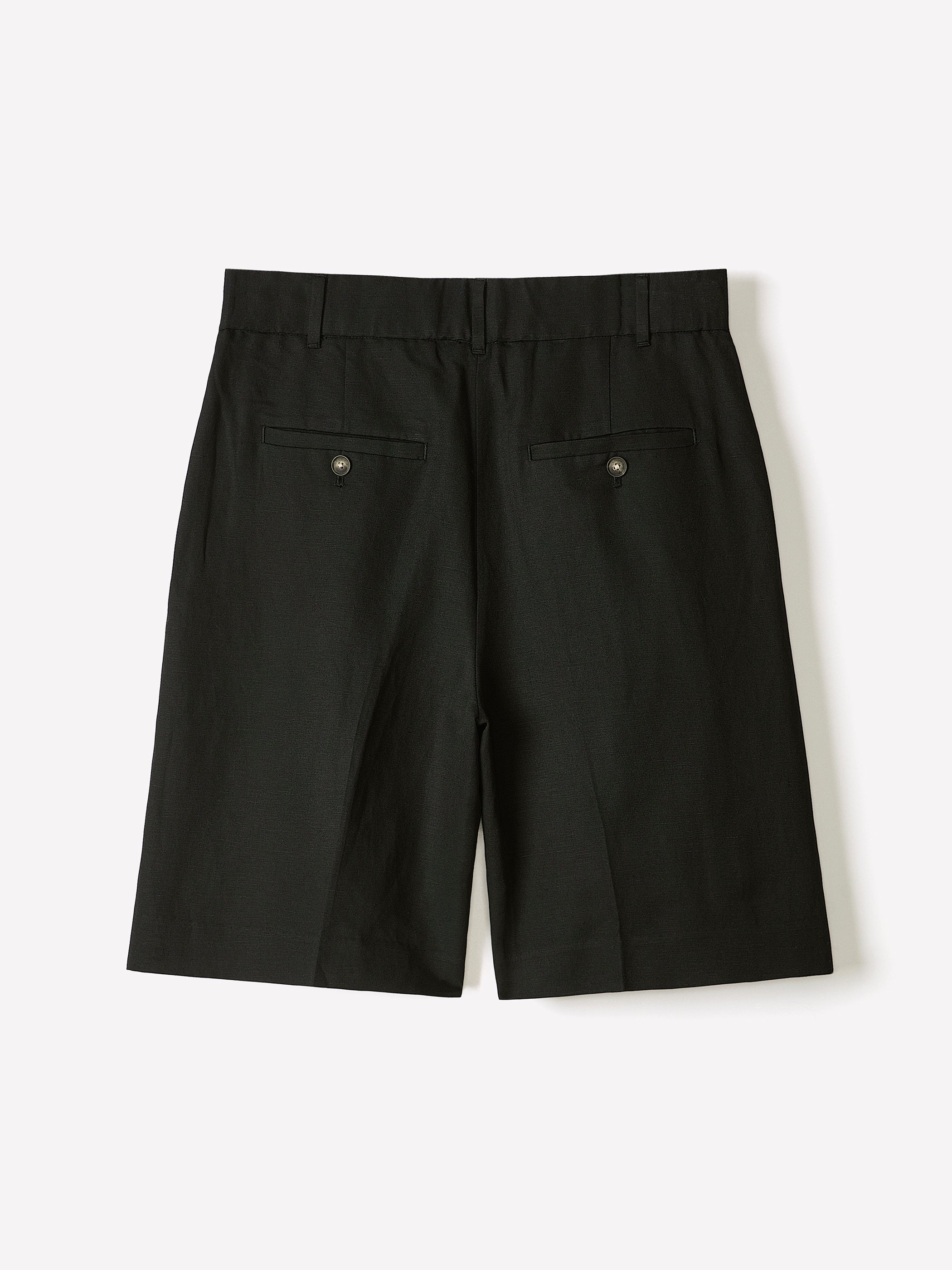 RW&CO Linen-Blend High-Rise Bermuda Shorts