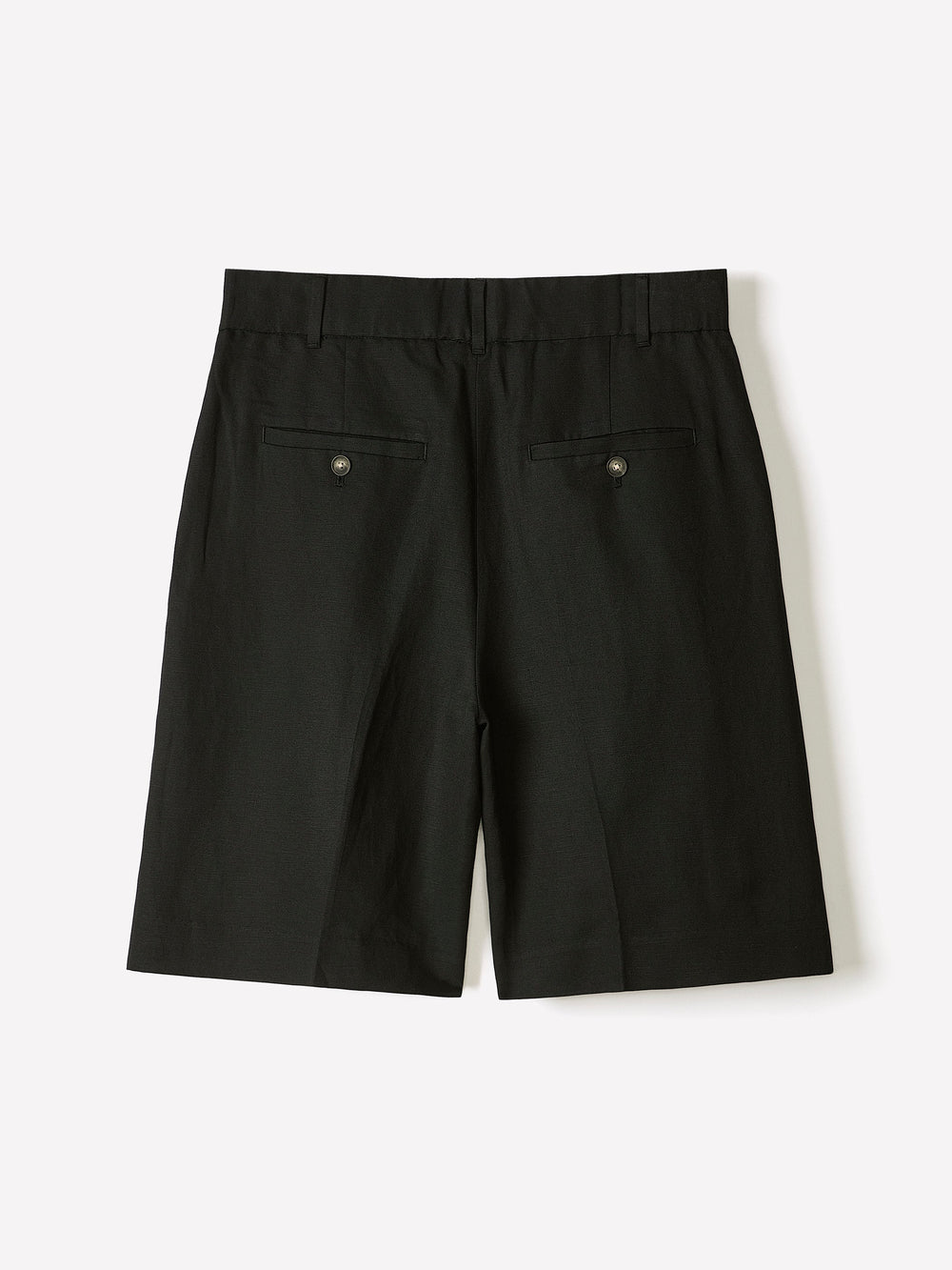 RW&CO Linen-Blend High-Rise Bermuda Shorts