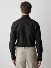 RW&CO Slim-Fit Sateen Dress Shirt with Geo Pattern