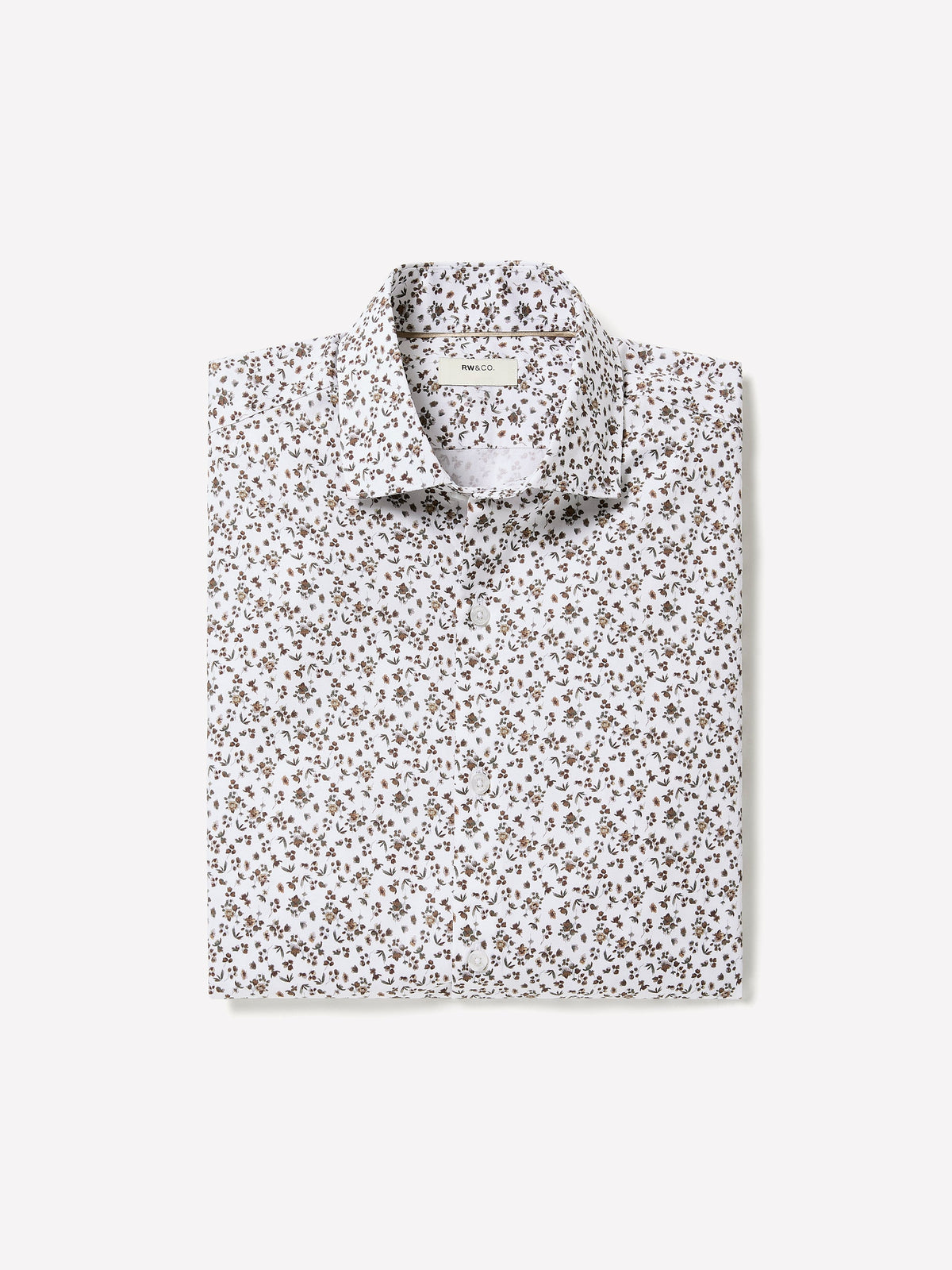 RW&CO Tailored-Fit Dress Shirt with Floral Pattern