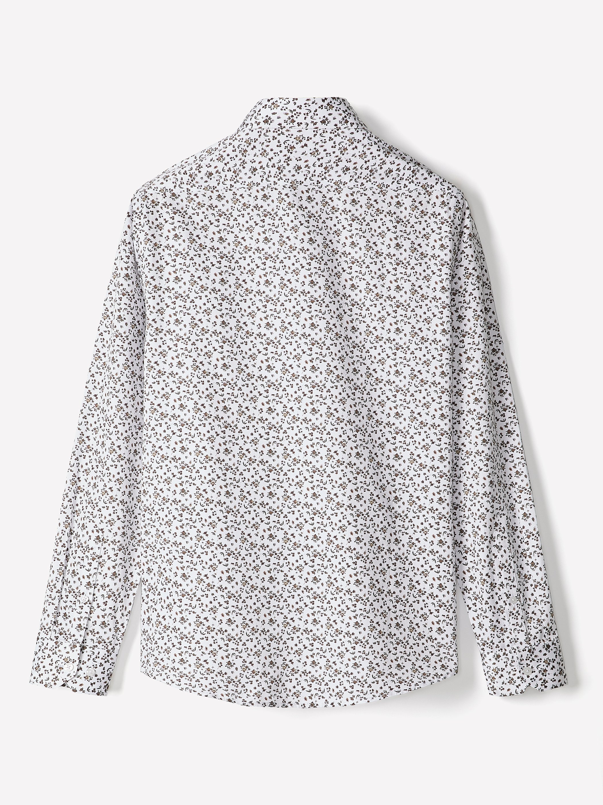 RW&CO Tailored-Fit Dress Shirt with Floral Pattern