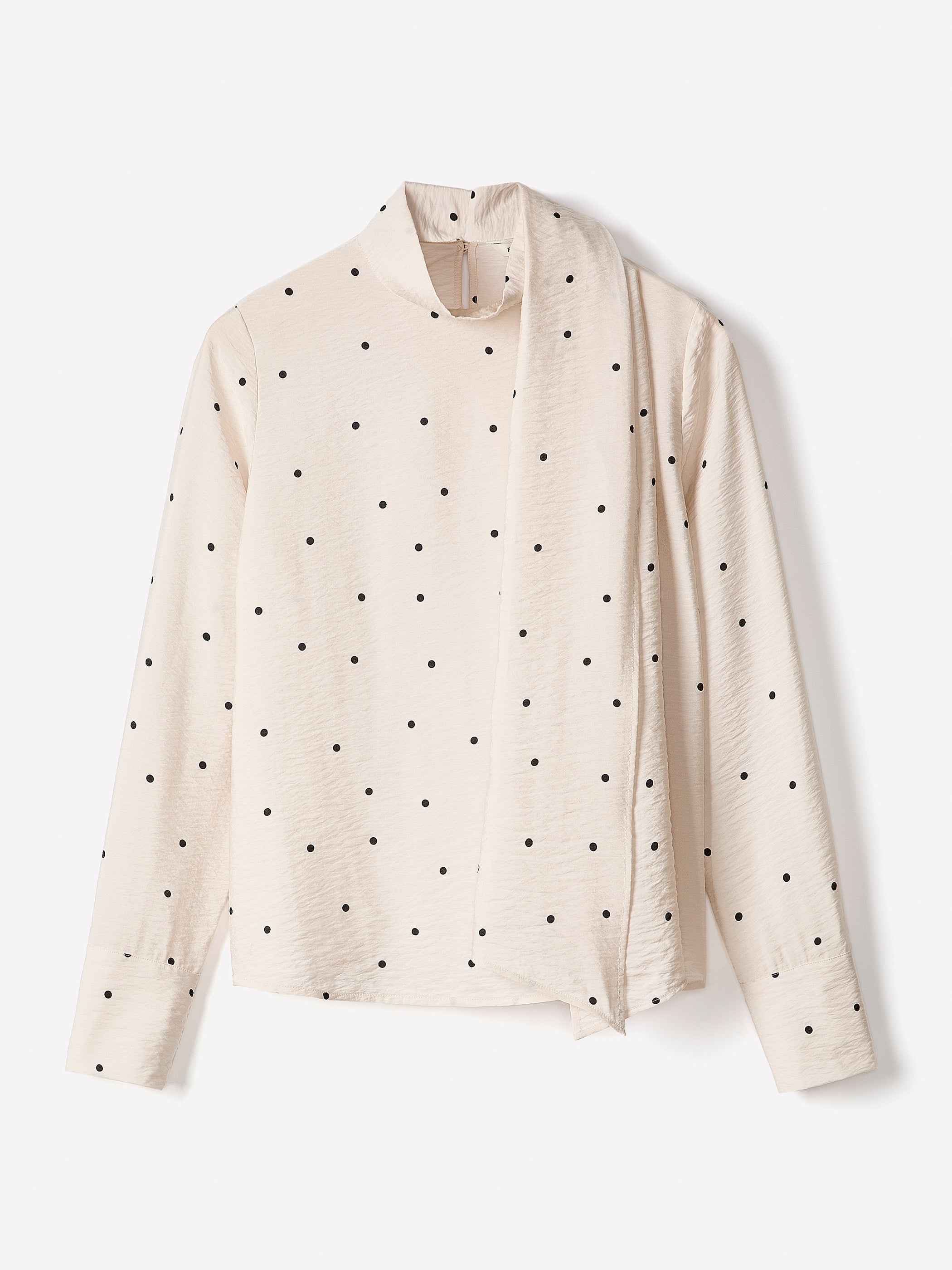 RW&CO Long-Sleeve Popover Blouse with Scarf Neckline