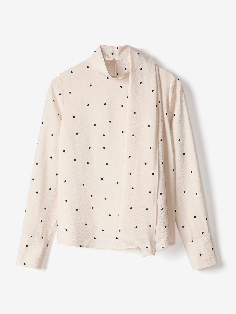 RW&CO Long-Sleeve Popover Blouse with Scarf Neckline