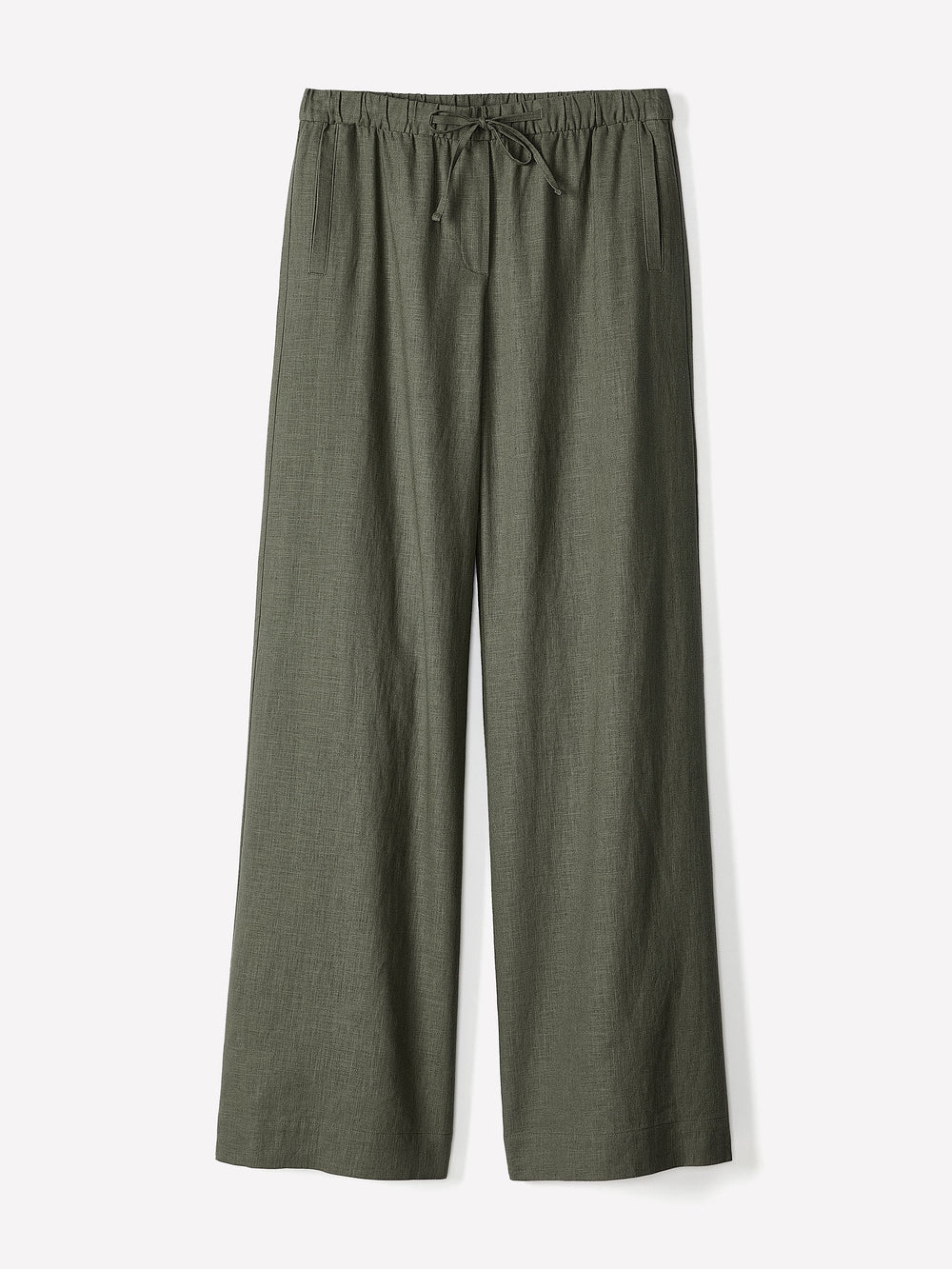 RW&CO Linen Mid-Rise Wide-Leg Pant