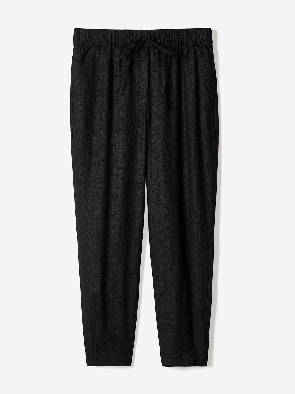 RW&CO Linen Mid-Rise Tapered-Leg Jogger Pant