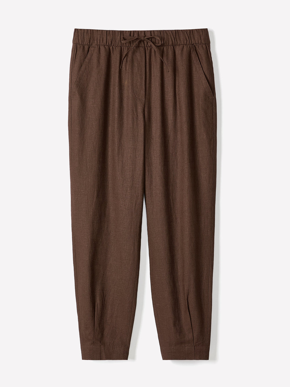 RW&CO Linen Mid-Rise Tapered-Leg Jogger Pant
