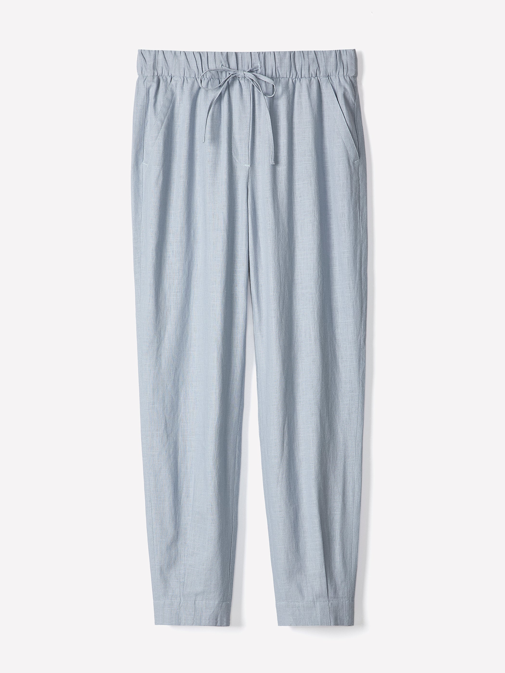 RW&CO Linen Mid-Rise Tapered-Leg Jogger Pant
