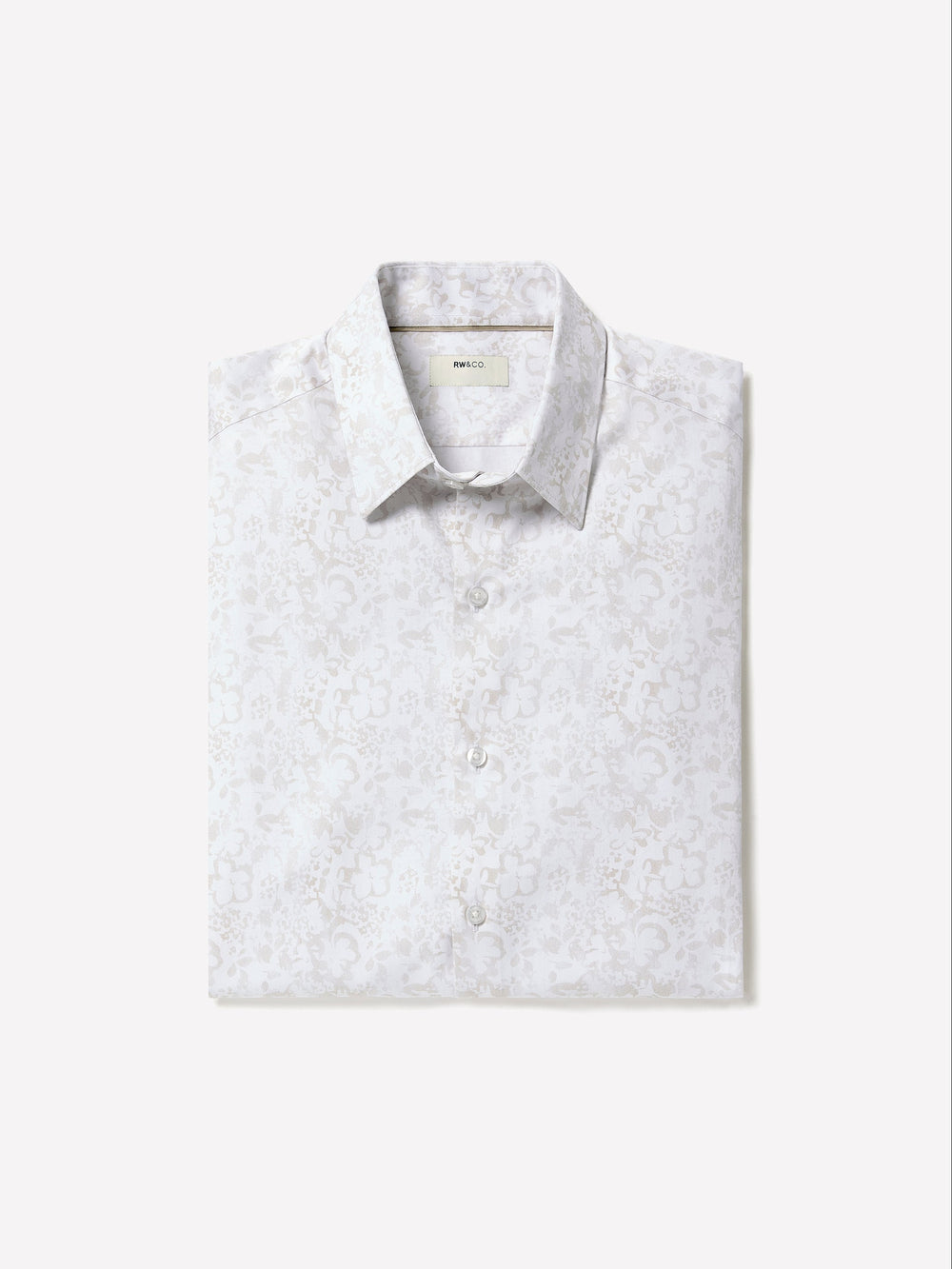 RW&CO Regular-Fit Dress Shirt with Abstract Floral Pattern