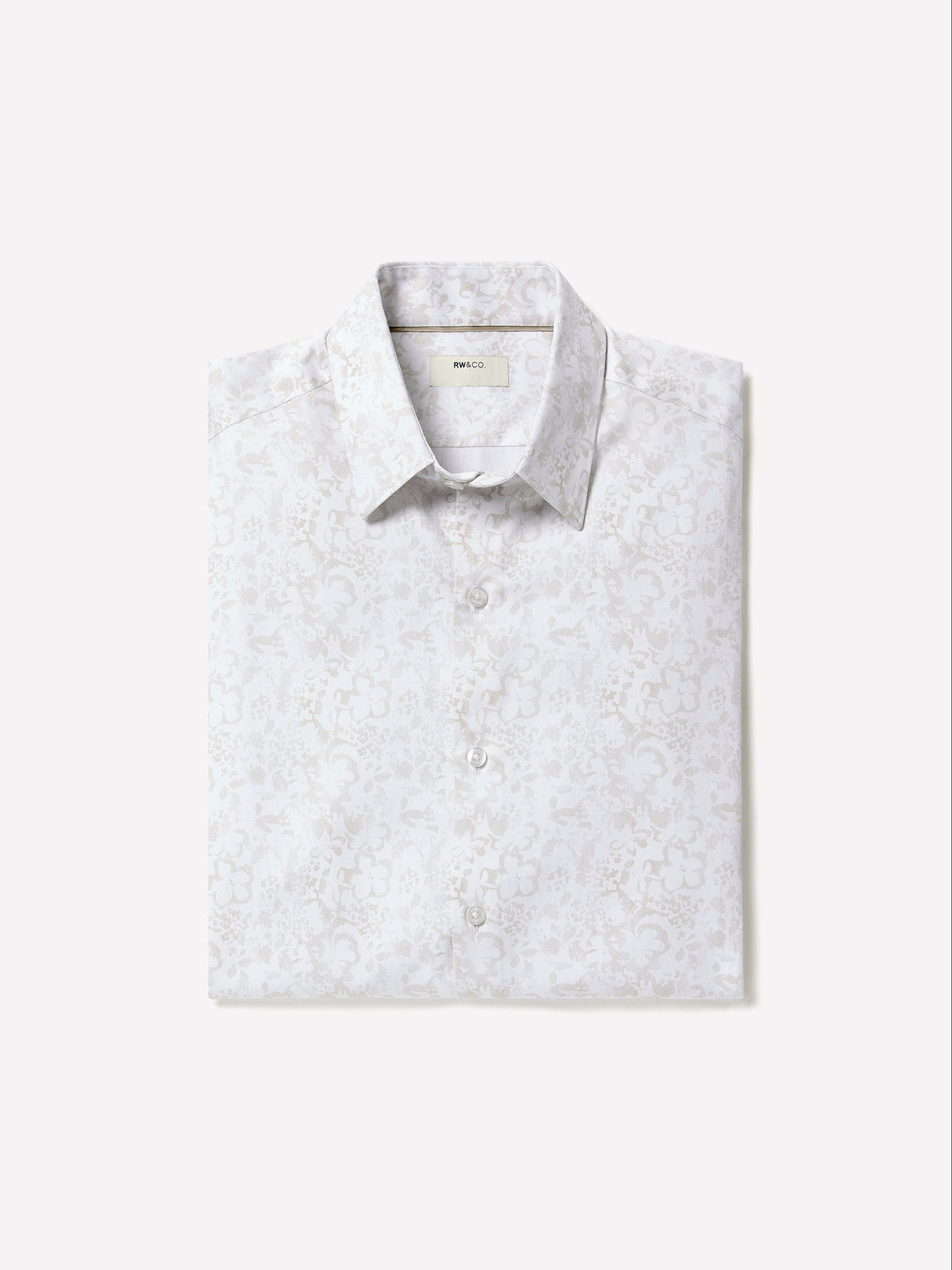RW&CO Regular-Fit Dress Shirt with Abstract Floral Pattern